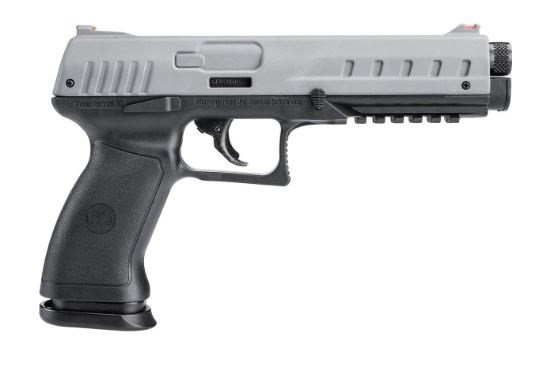 CHARLIE 1.50 CO2 PISTOL 5″ BLK/COBALT Full Power,5 Rd 2 mags 50. cal