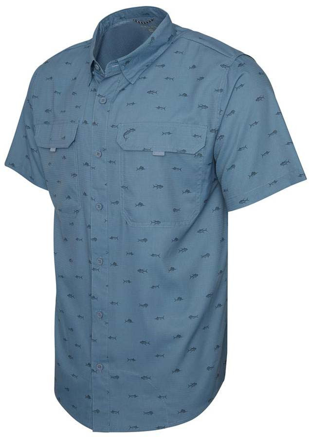 Pelagic Fishing Gear Keys Sporty Guide Fishing Shirt (Color: Petrol)