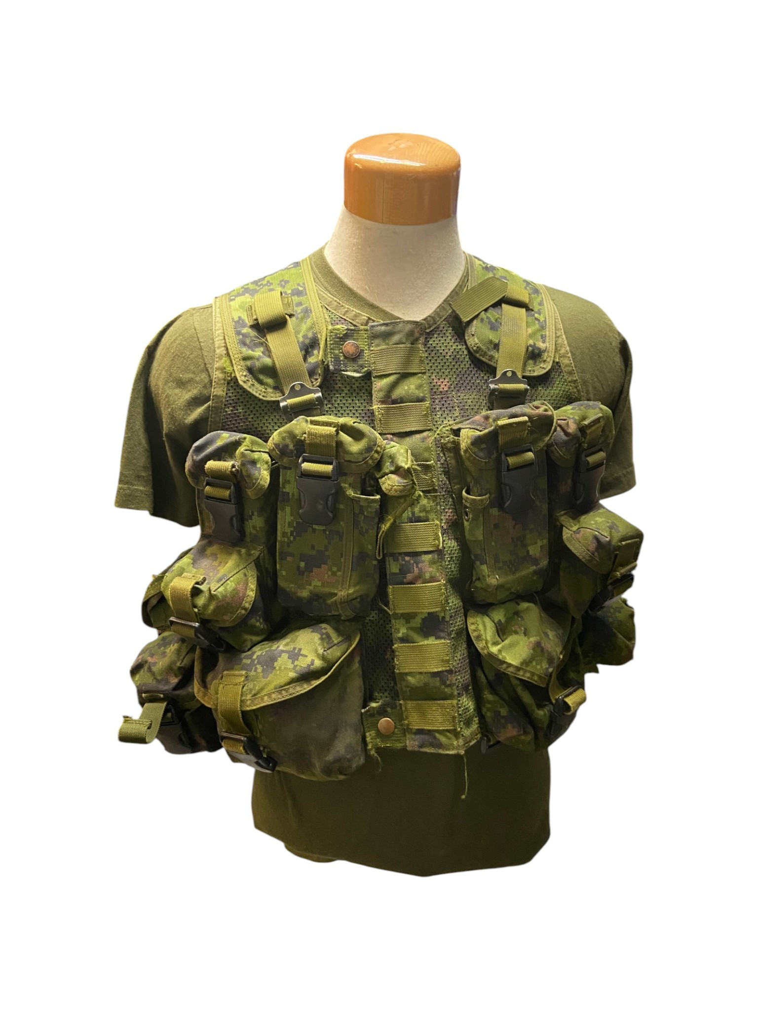 Canadian Armed Forces Tactical CADPAT Vest W/ Pouches - Medium