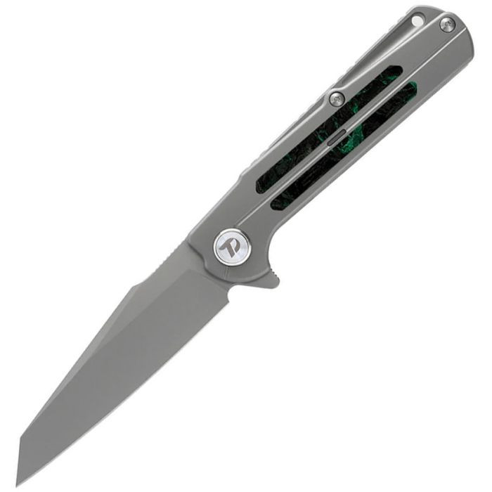 Framelock Ti/CF Green