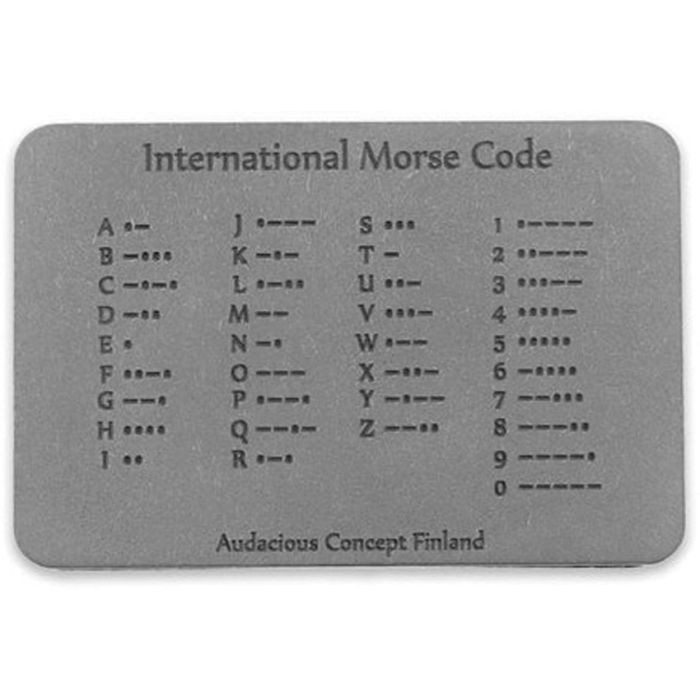 Morse Code Patch Ti
