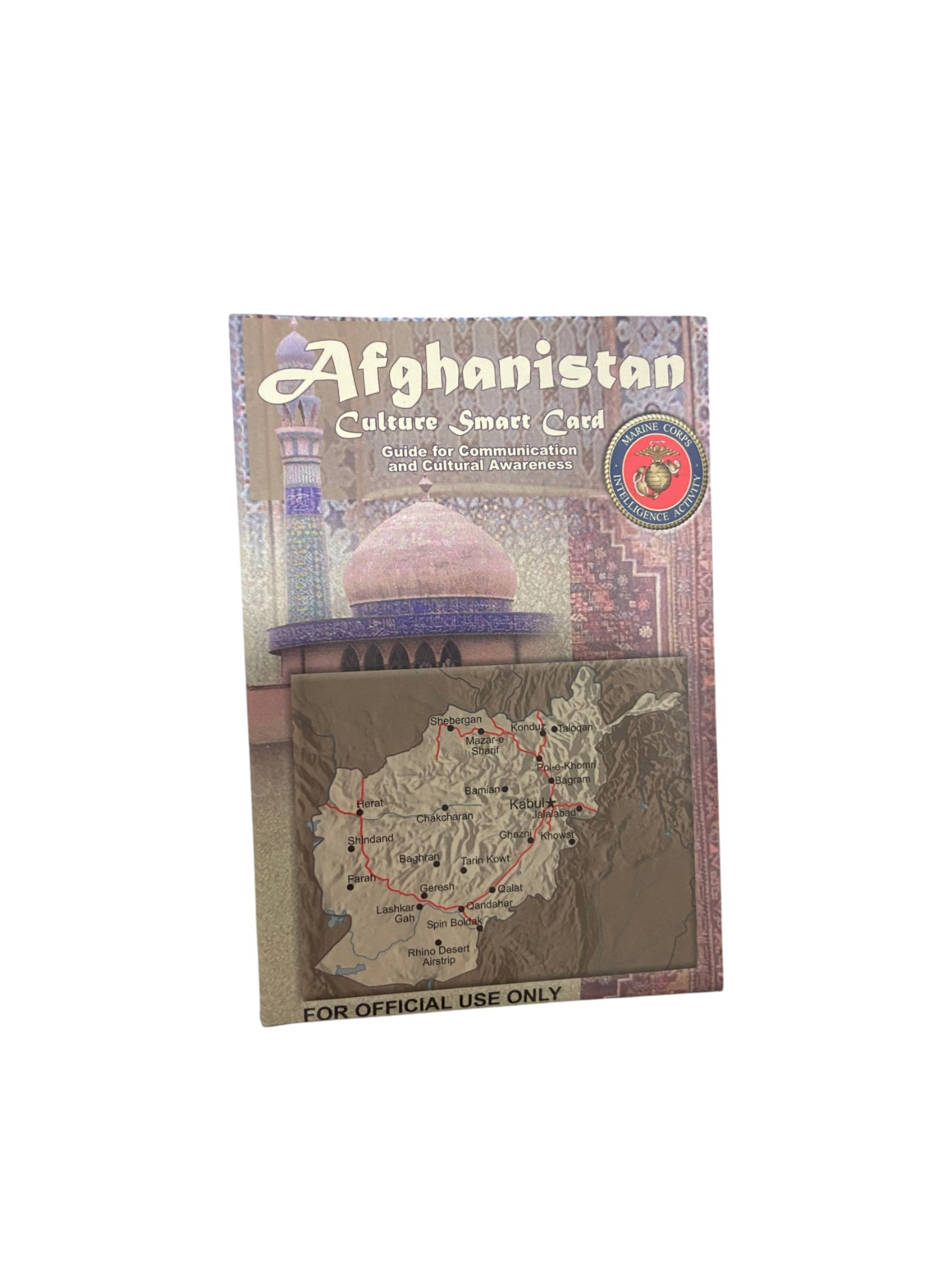 United States Marine Corps Afghanistan Culture Awareness Guide Card