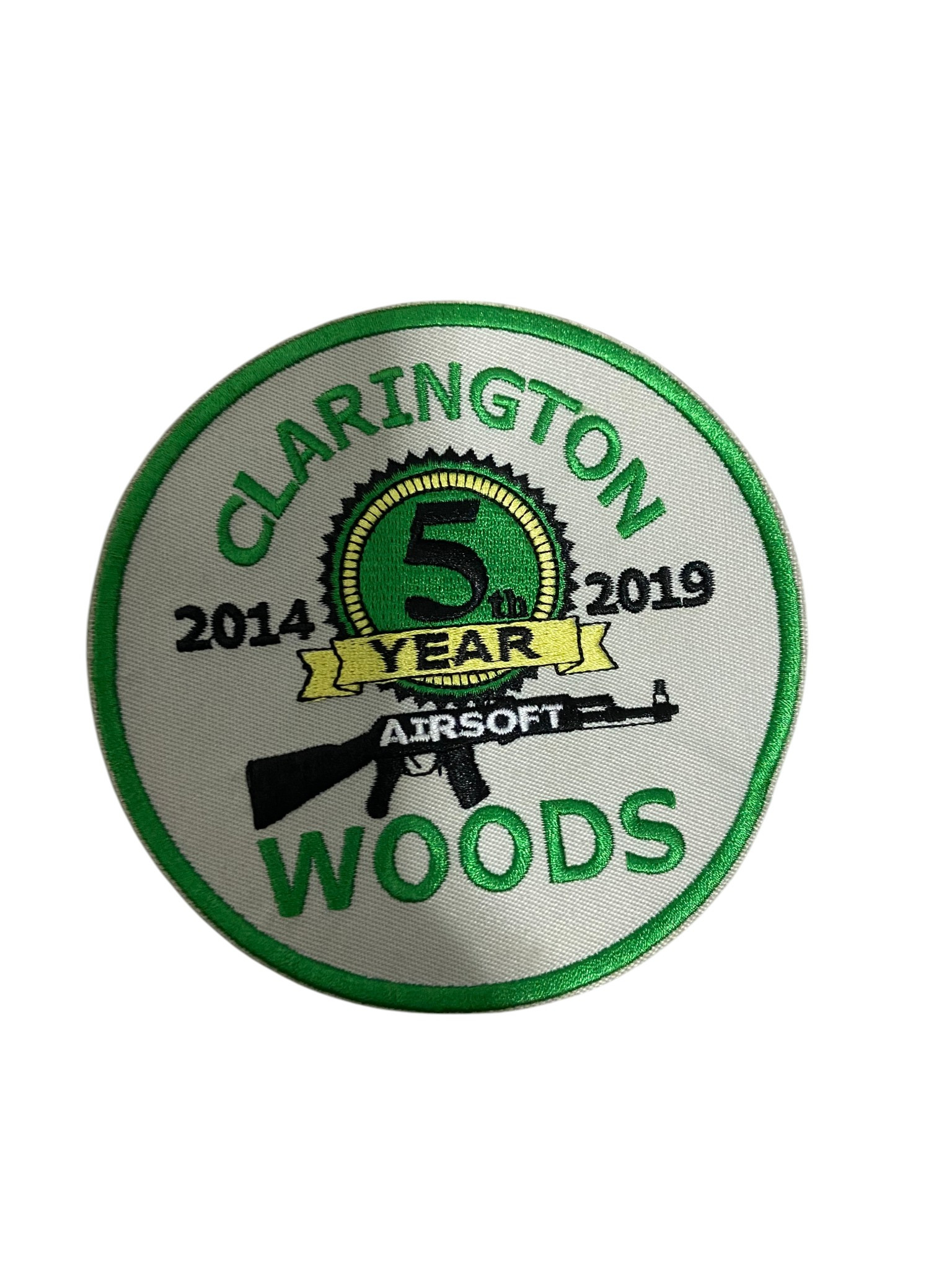 Clarington Woods Airsoft 5th Year 2014-2019 Patch