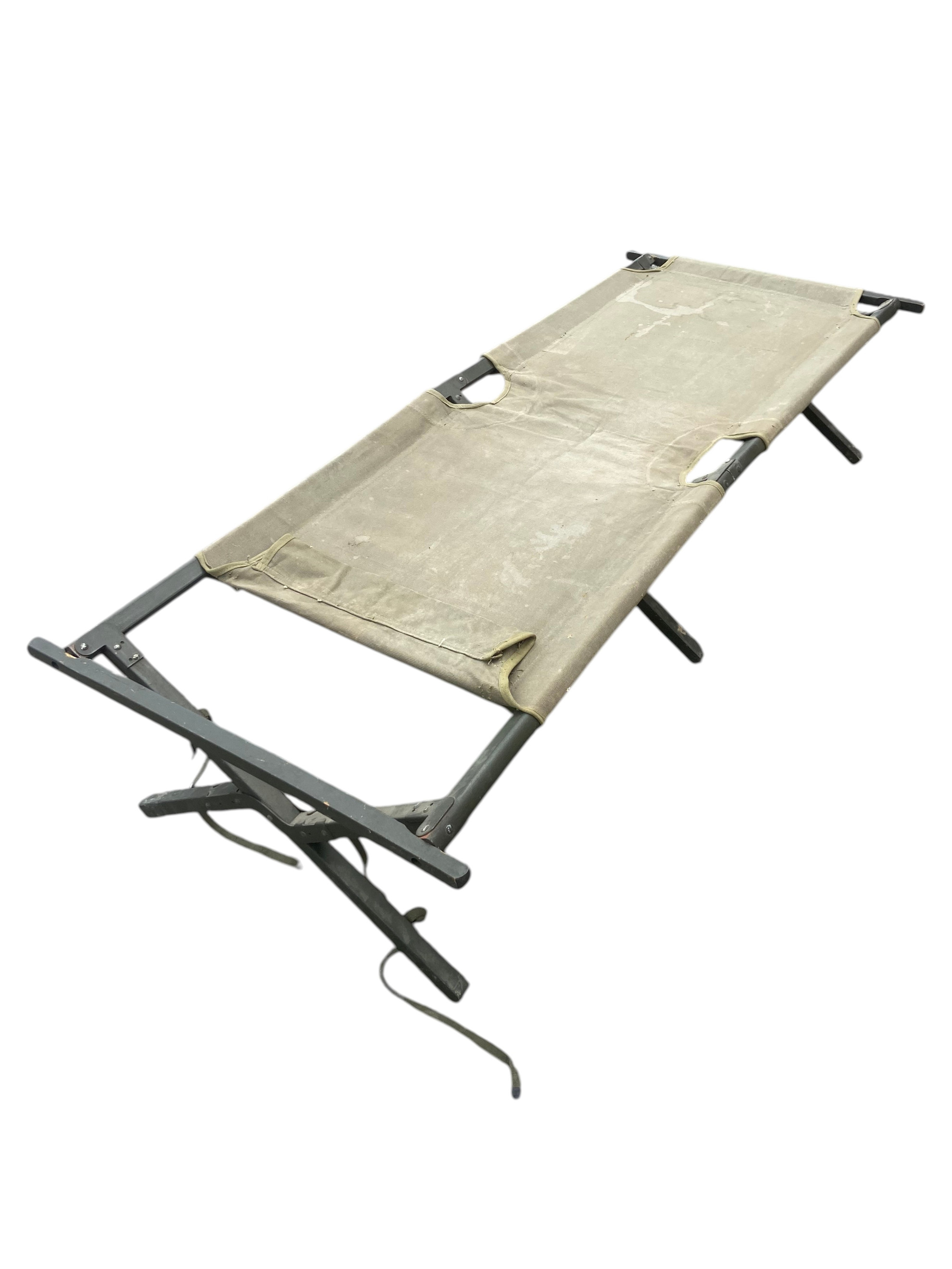 WW2/Post WW2 U.S. Army Foldable Canvas Cot - Dated 1944