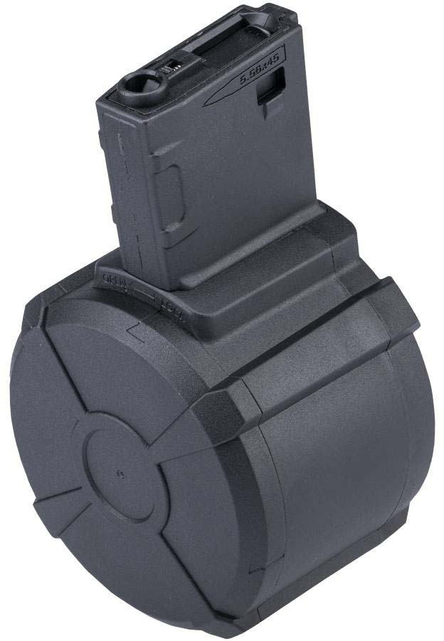 WELLPRO 1600 Round High-Speed Electric Drum Magazine for M4 Airsoft AEG Rifles