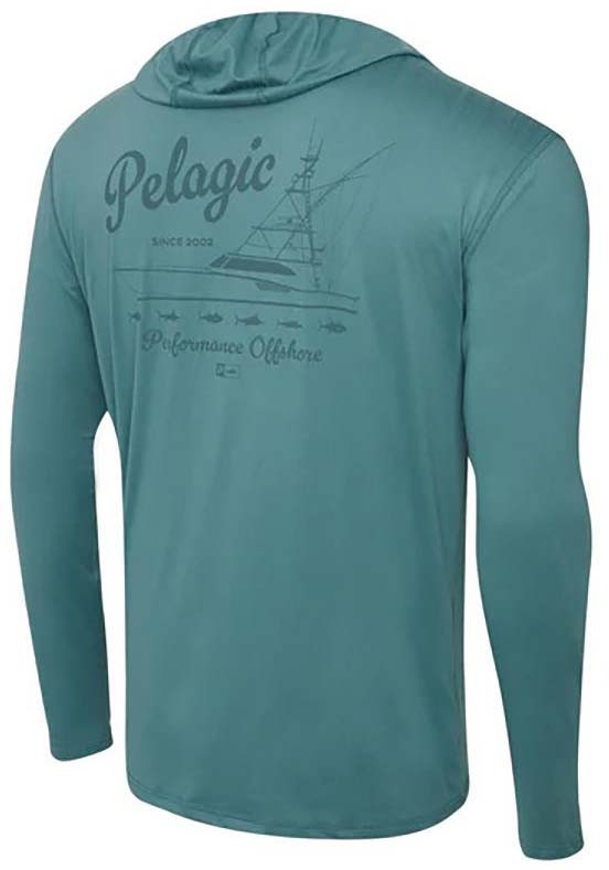 Pelagic Fishing Gear Freespool Haulin Hooded Performance Shirt