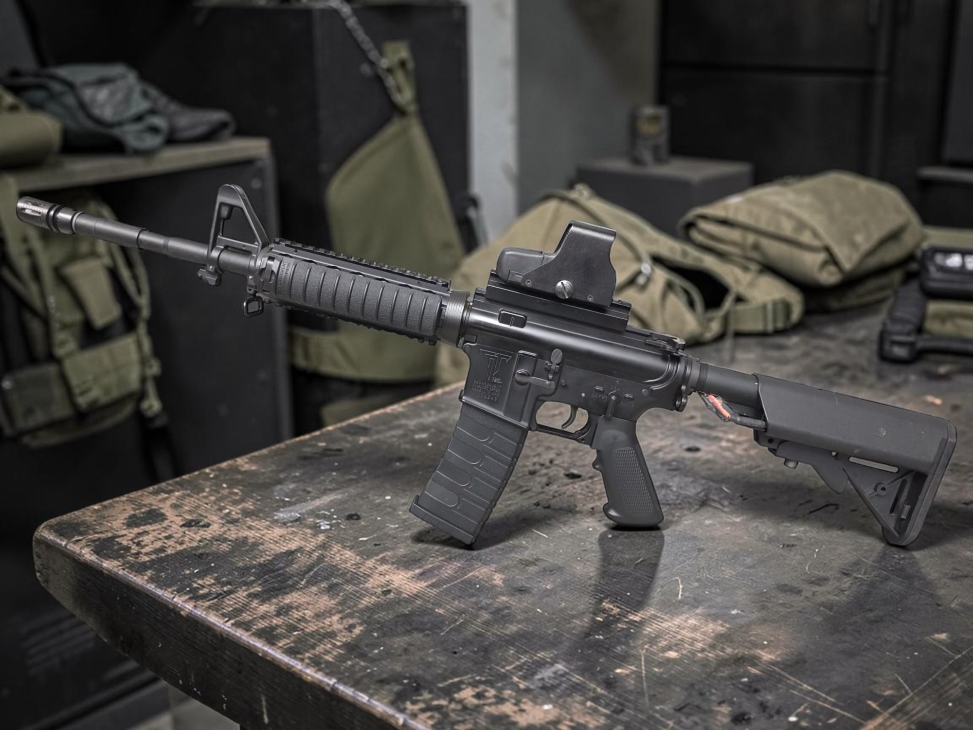 G&G Top Tech Full Metal TR16 Airsoft AEG - USEDⓈ