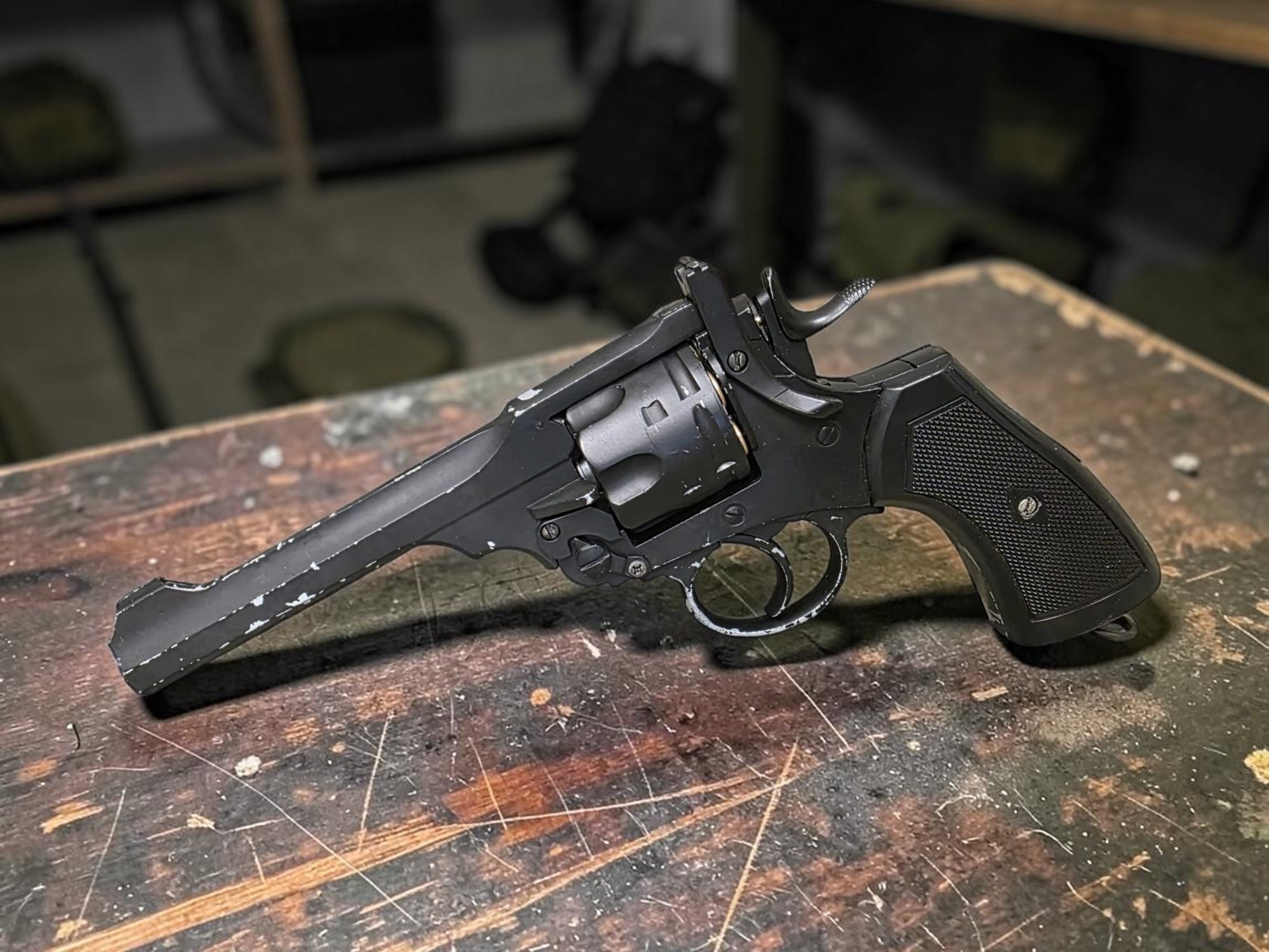 WellFire Webley MK VI Airsoft CO2 Gas Revolver - USEDⓈ