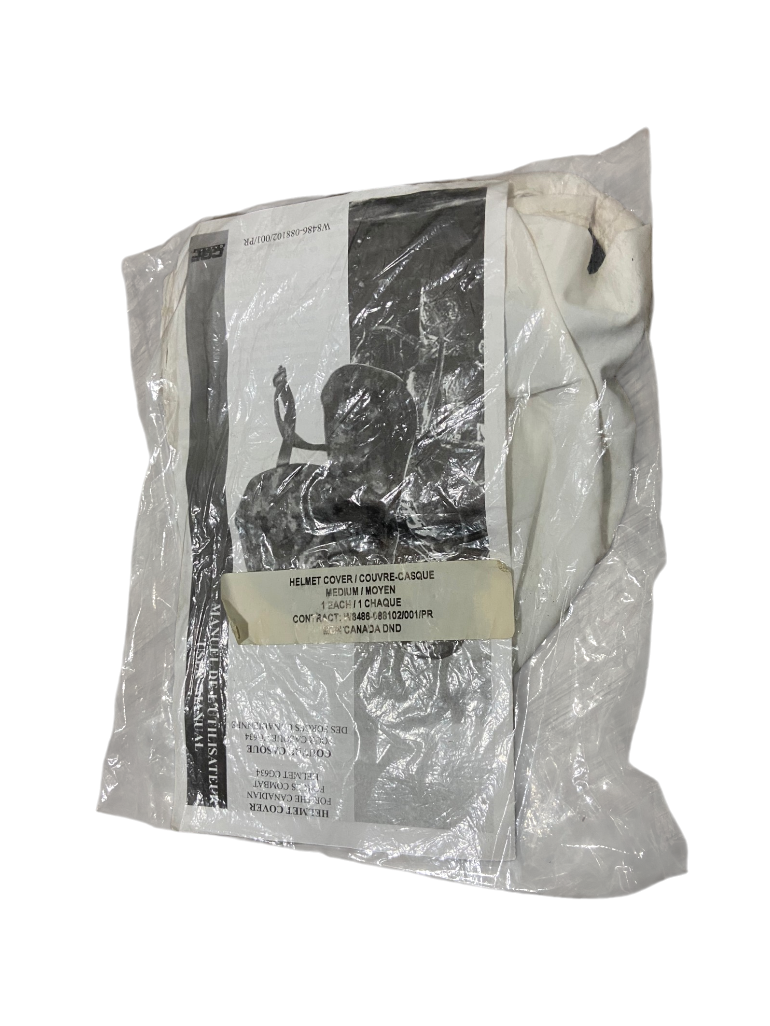 Canadian Armed Forces Arctic White CG634 Helmet Cover - Large