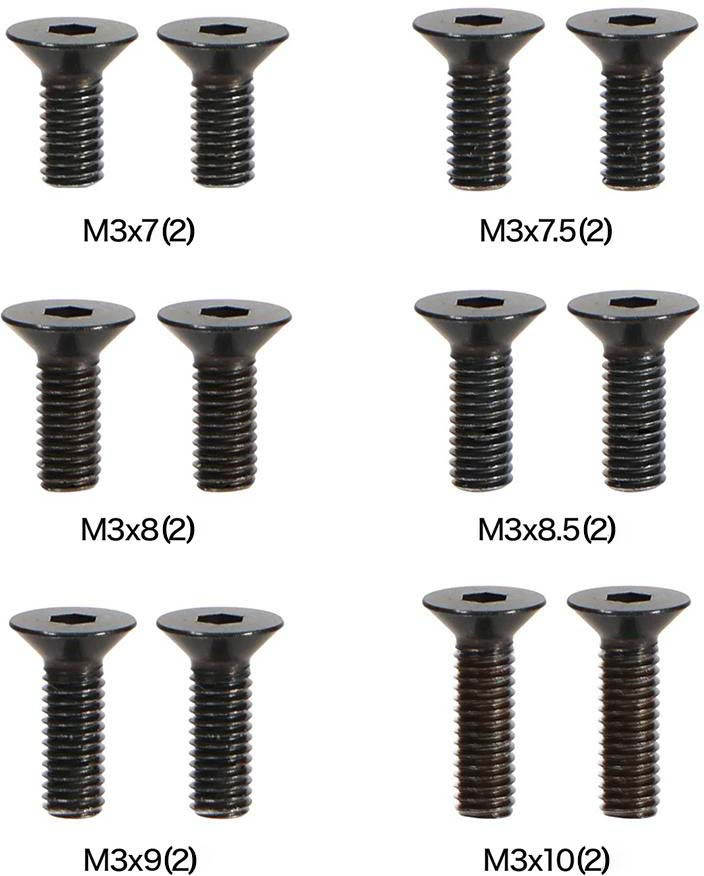 Laylax x Quintessence M3 Optic Plate Screw Set for Red Dot Optics