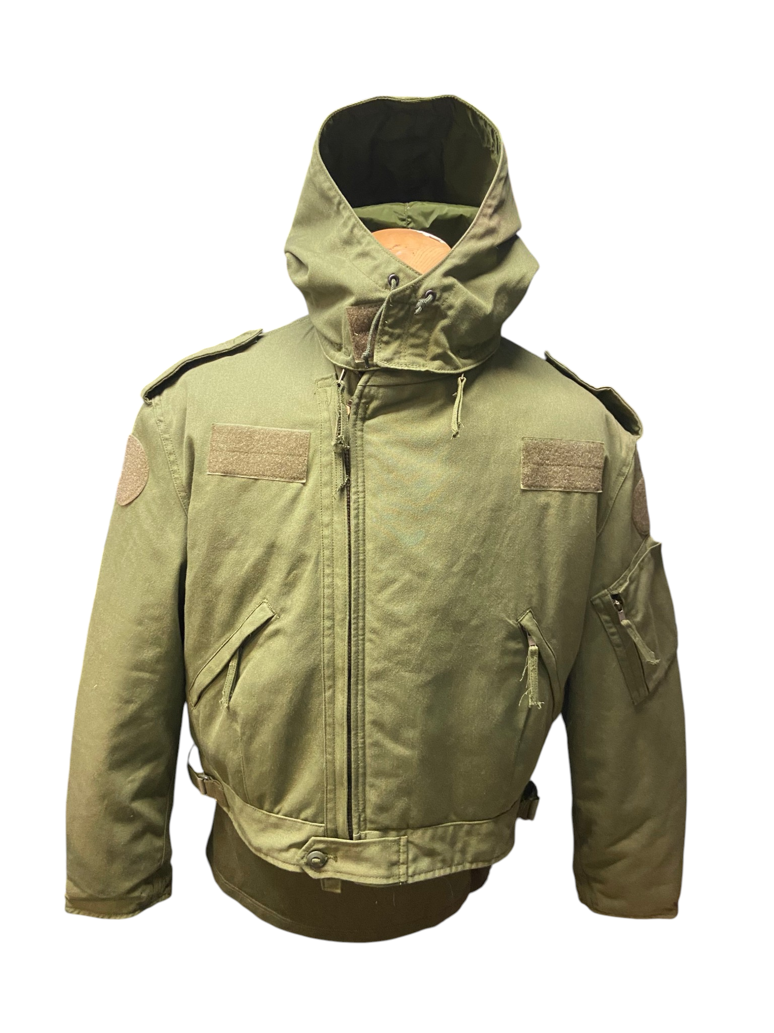 Canadian Armed Forces Cold Weather Fire Resistant OD Flyer's Jacket W/ Hood - 7048