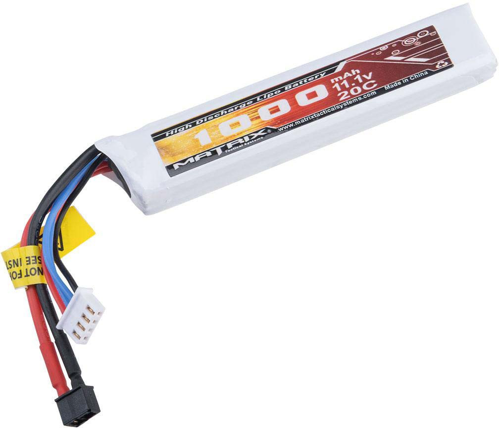 Matrix High Performance 11.1V Stick Type Airsoft LiPo Battery (Model: For Mini Deans / T-Plug Connector)