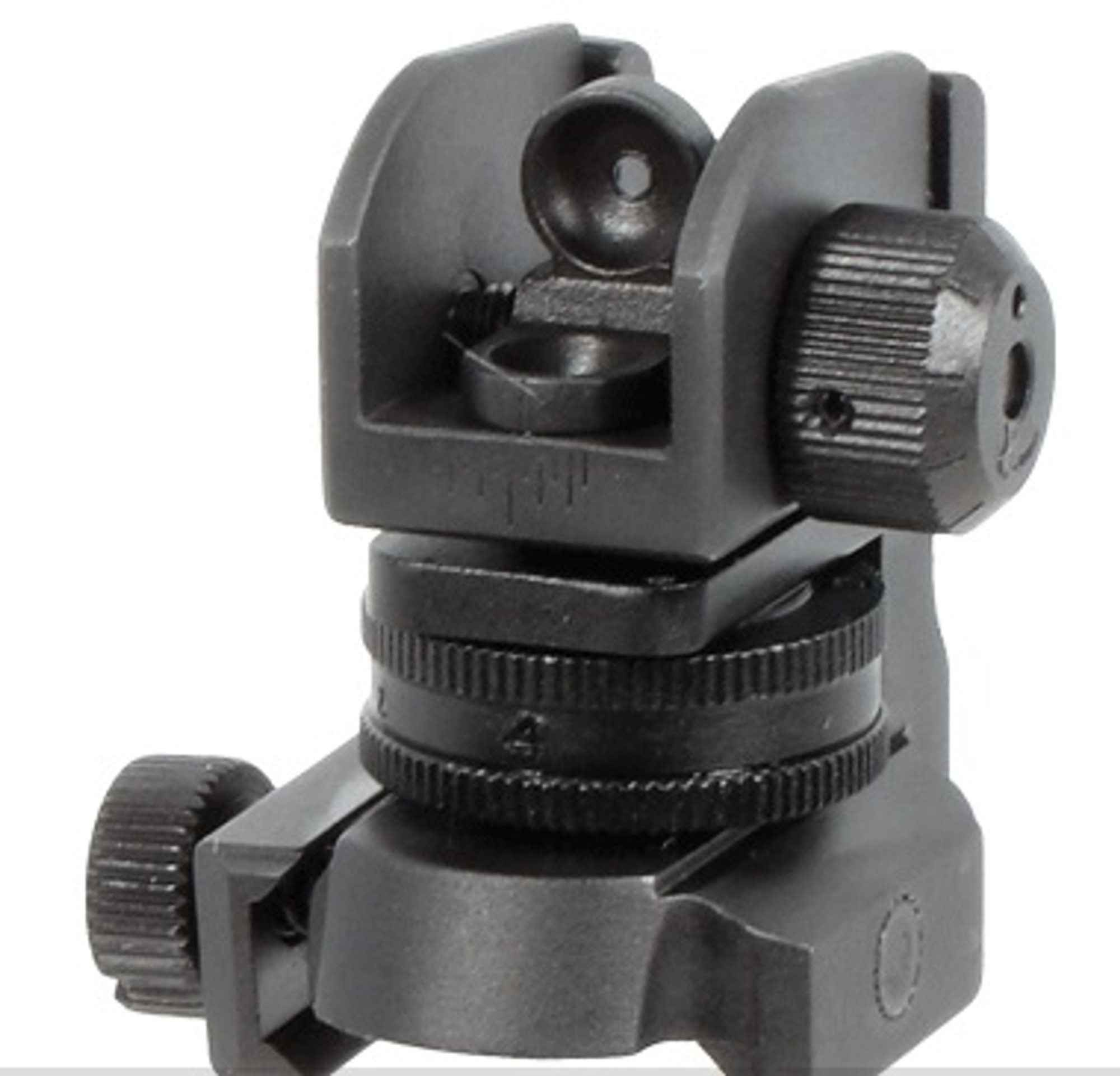 UTG Mil-Spec Compliant Compact A2 Rear Sight w/Full Range W/E Adjustment