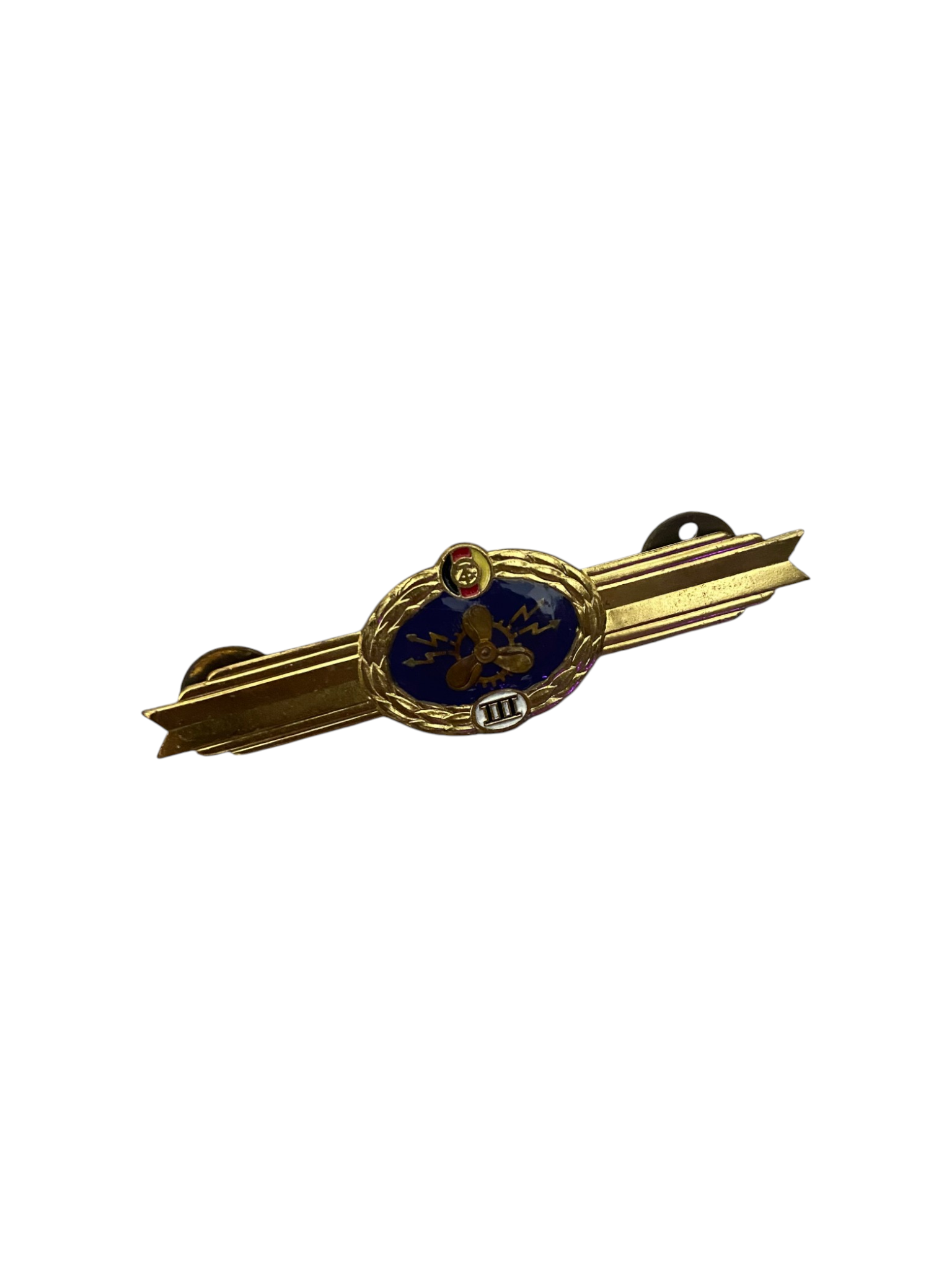 East German Navy Naval Machinery Qualification Badge