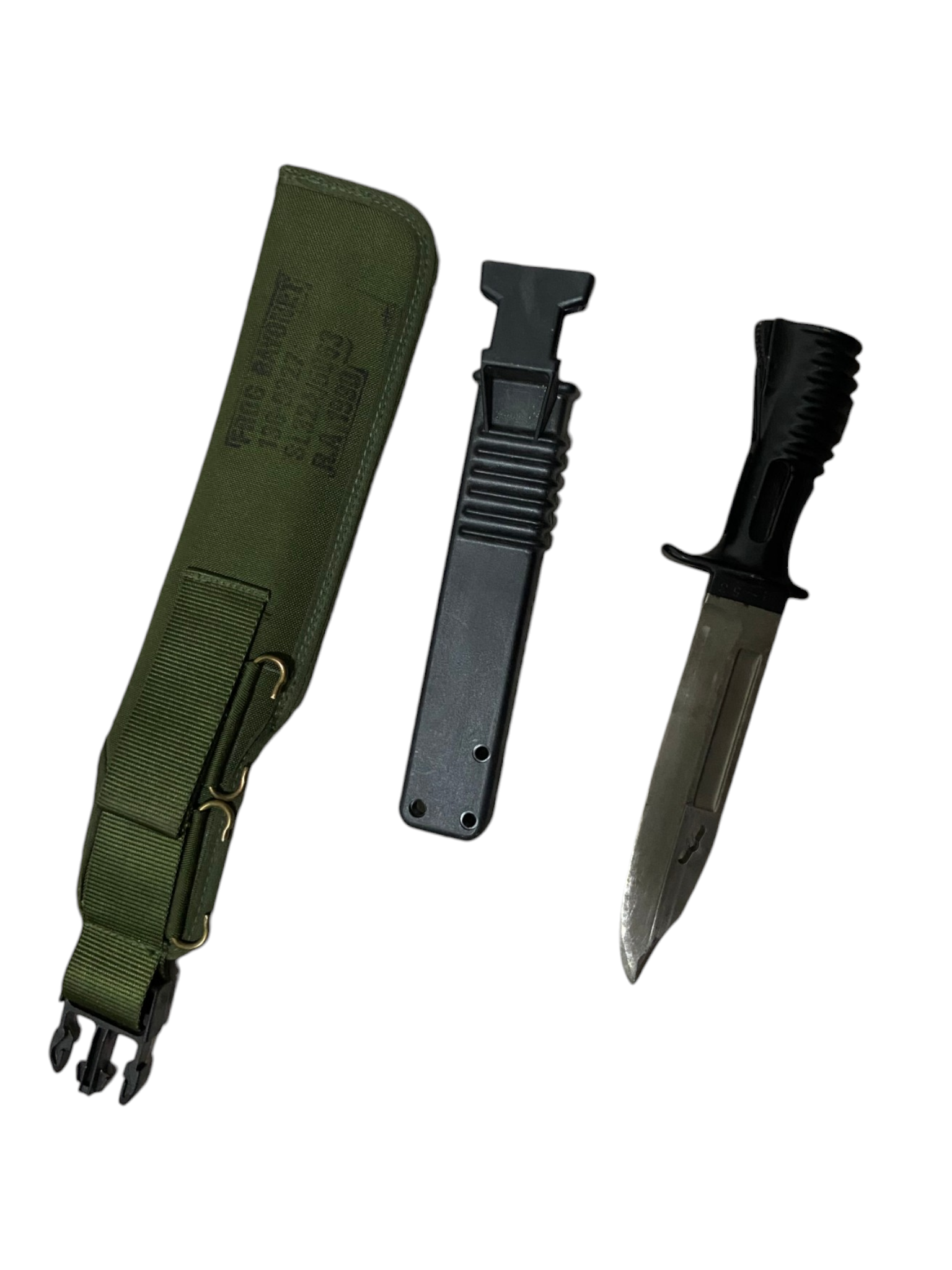 British Armed Forces SA80 L3A1 Bayonet & Scabbard W/ Outer Sleeve