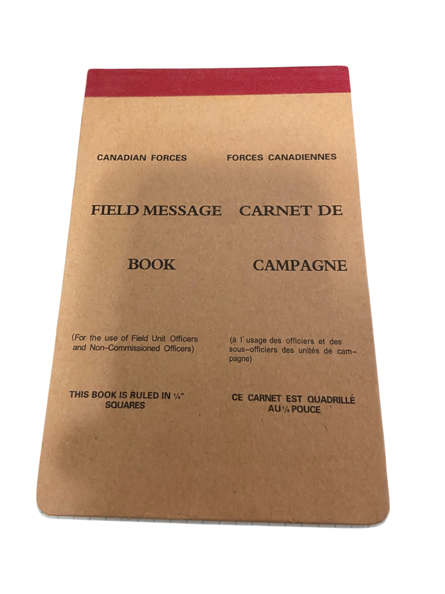 Canadian Armed Forces Field Message Pad
