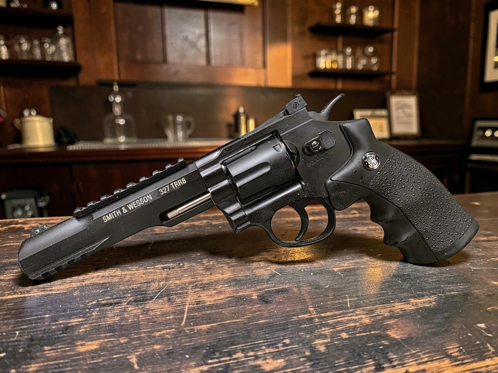 S&W 327 TRR8 Revolver .177 Co2 Airgun- USEDⓈ