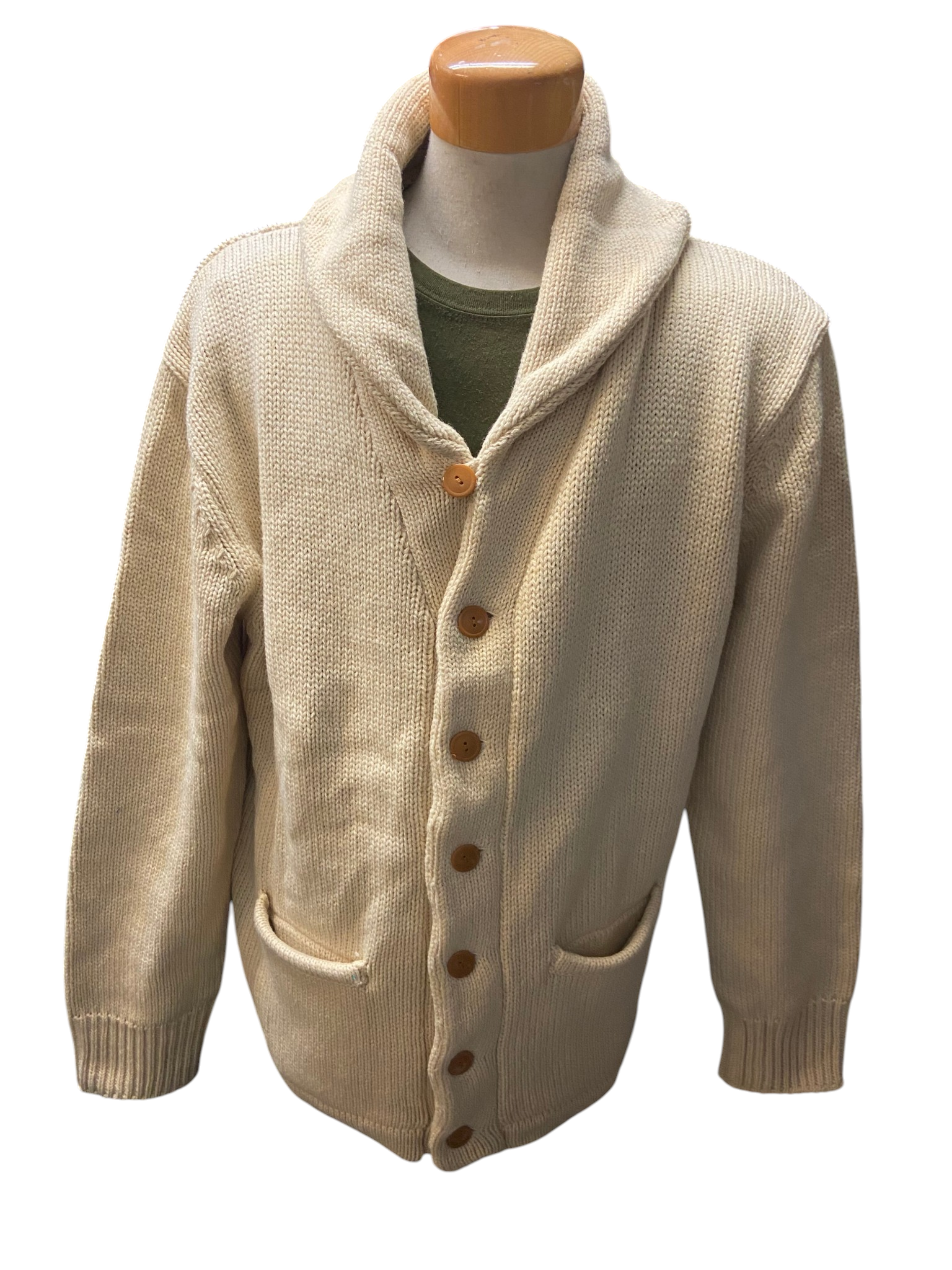 WPG Classic Shawl Collar Wool Cardigan