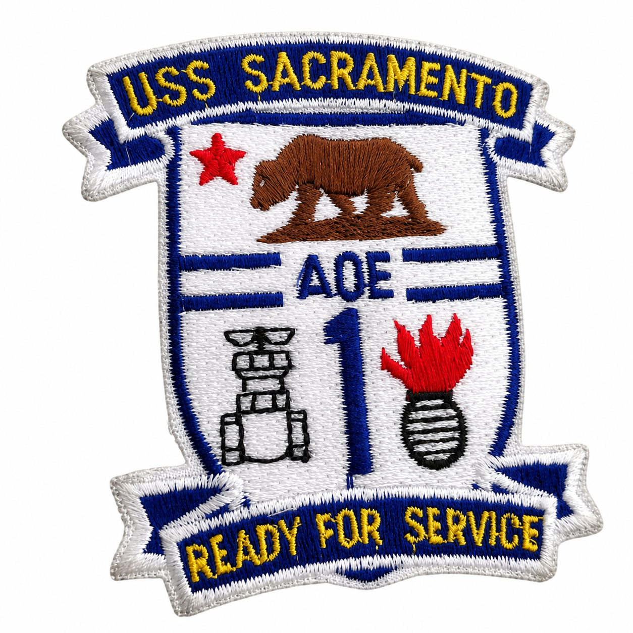 U.S.N. USS Sacramento Patch