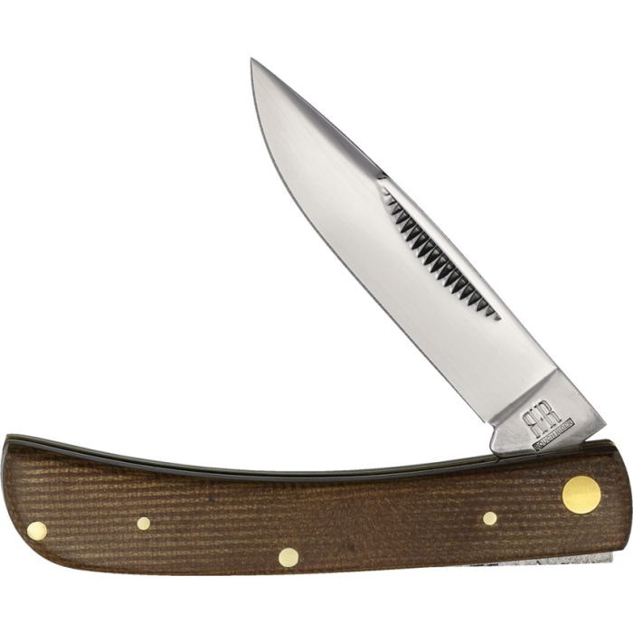 Small Work Knife Brown Burlap