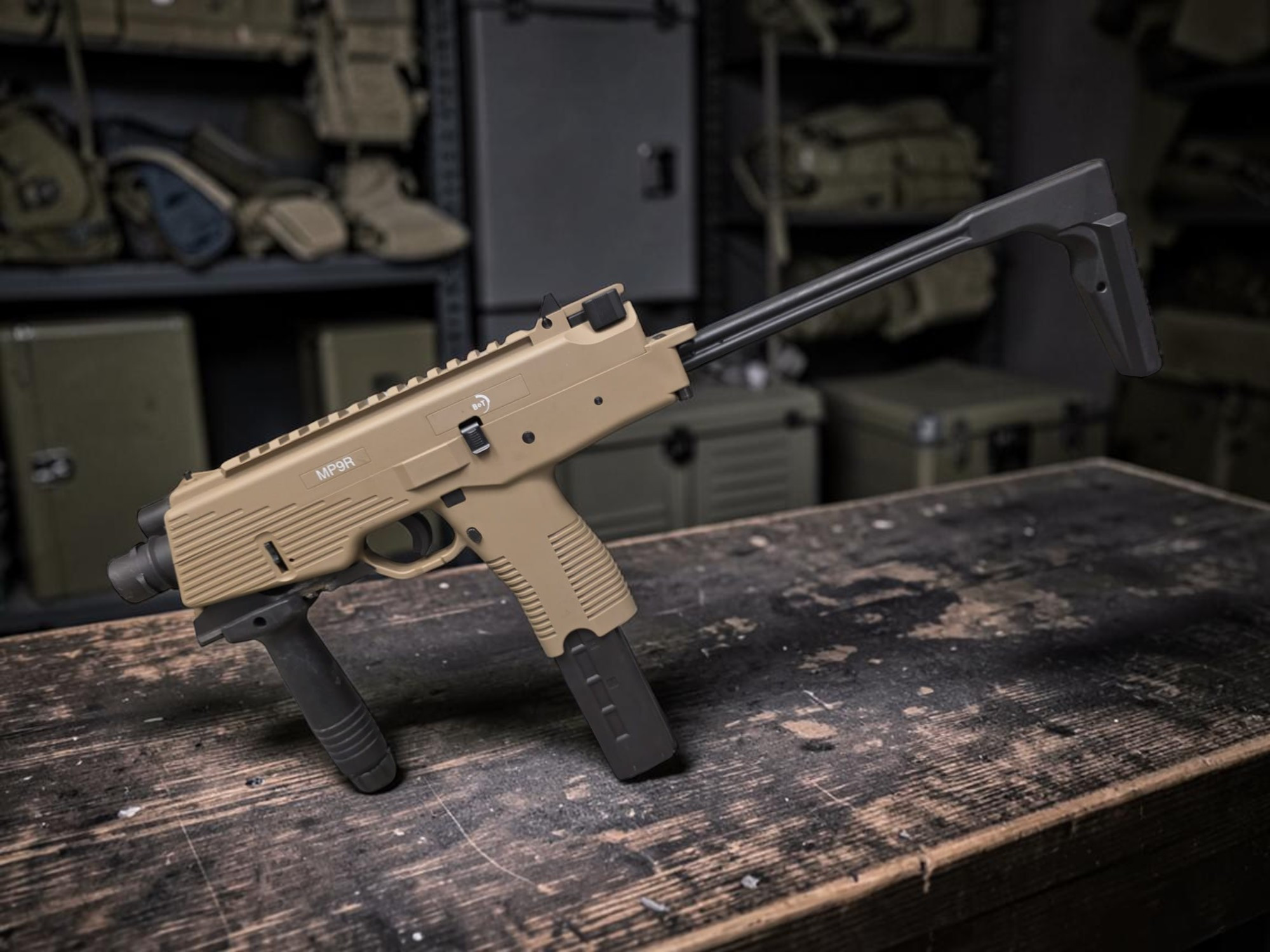 ASG MP9 Gas Blowback Airsoft Submachine Gun - USEDⓈ