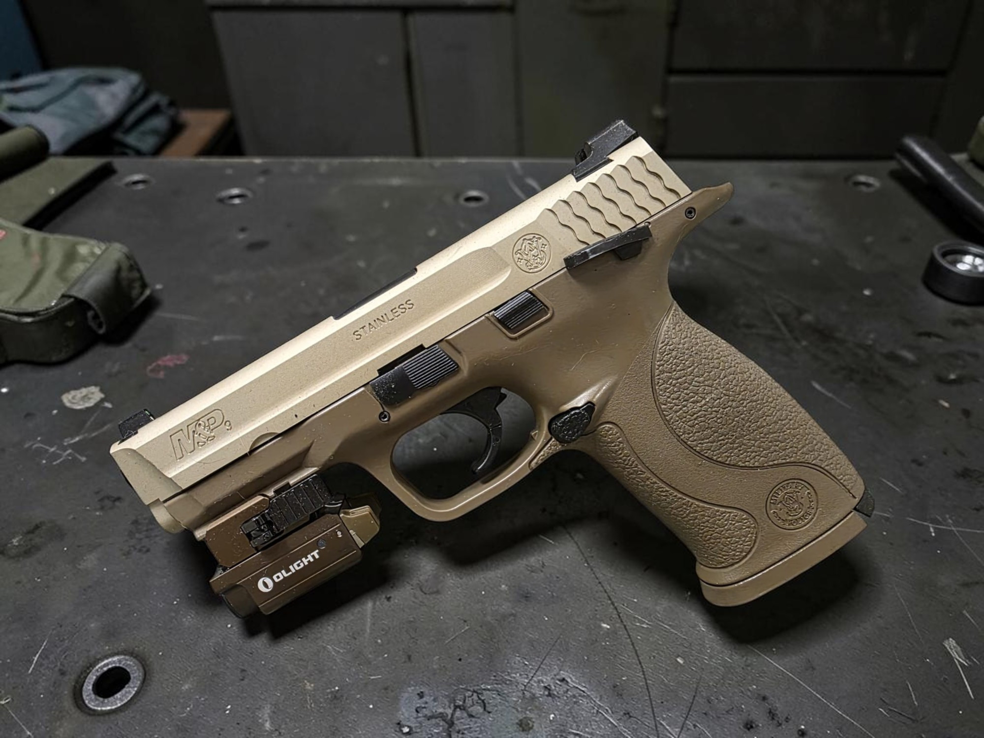 Tokyo Marui Smith & Wesson M&P 9 Full Size Airsoft GBB Pistol - Package - USEDⓈ