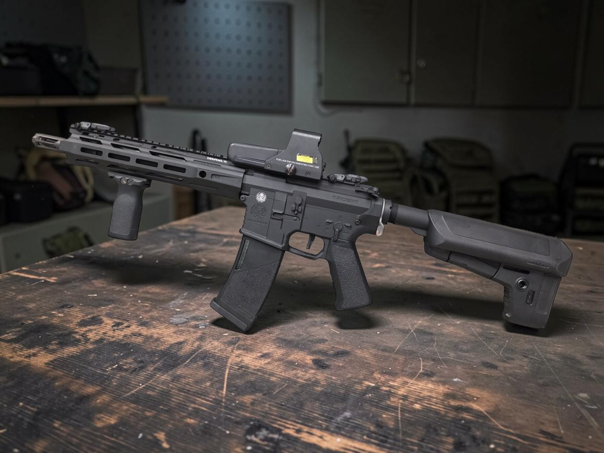 Krytac Full Metal Trident MKII-M CRB Airsoft AEG Rifle - USEDⓈ