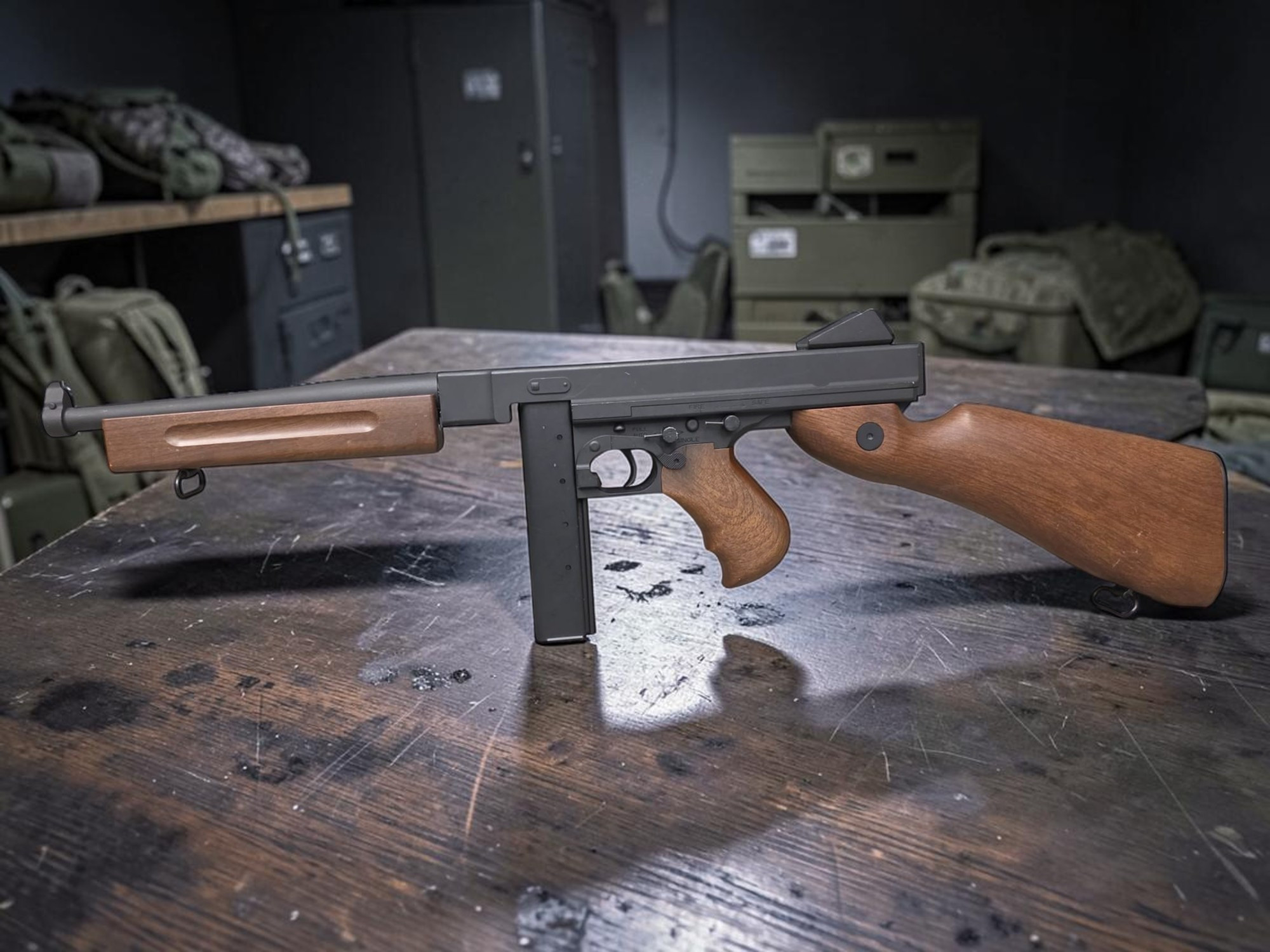 Thompson M1A1 Airsoft AEG Rifle - Package - USEDⓈ