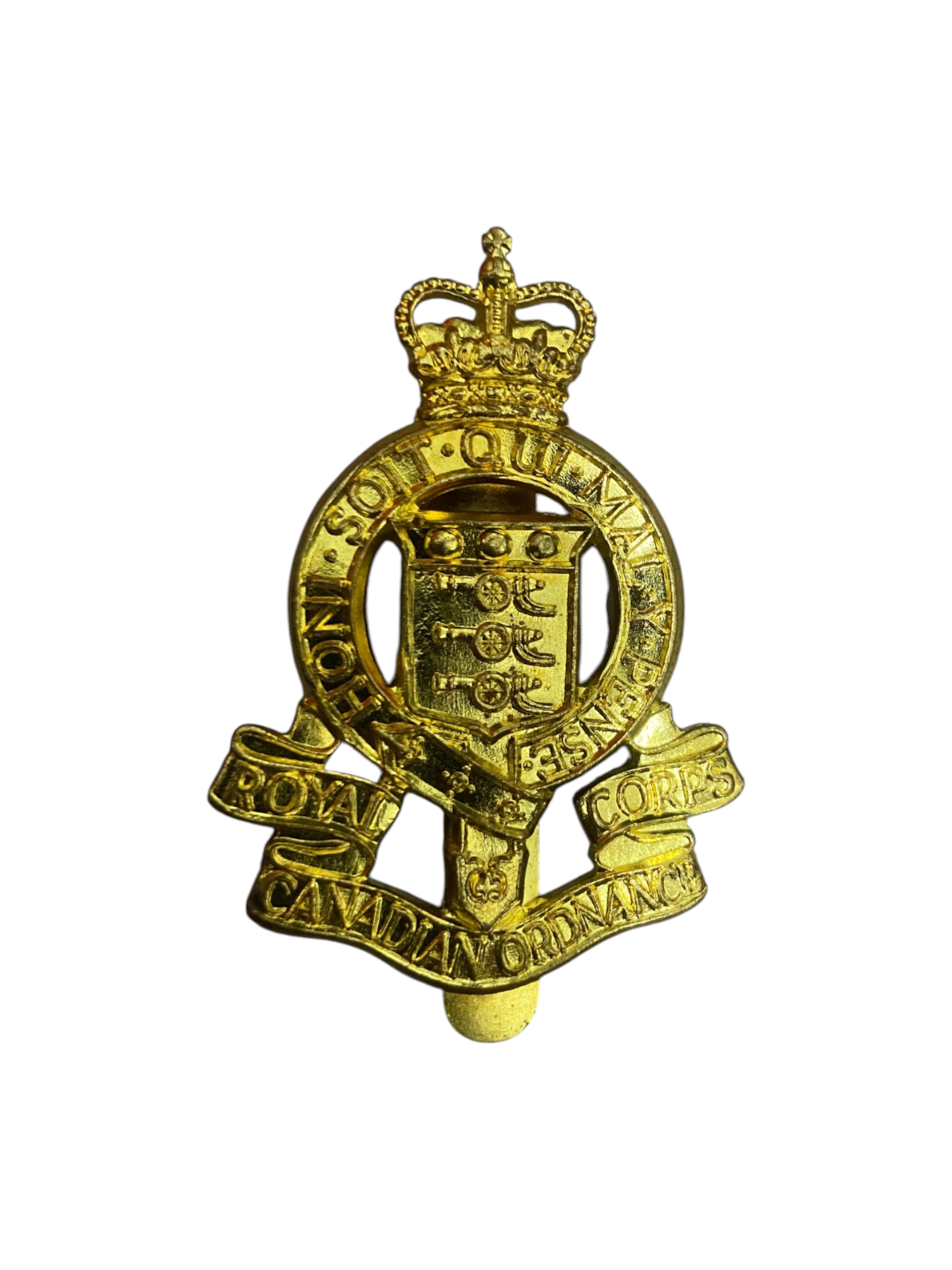 Canadian Armed Forces Ordnance Corps Slider Cap Badge