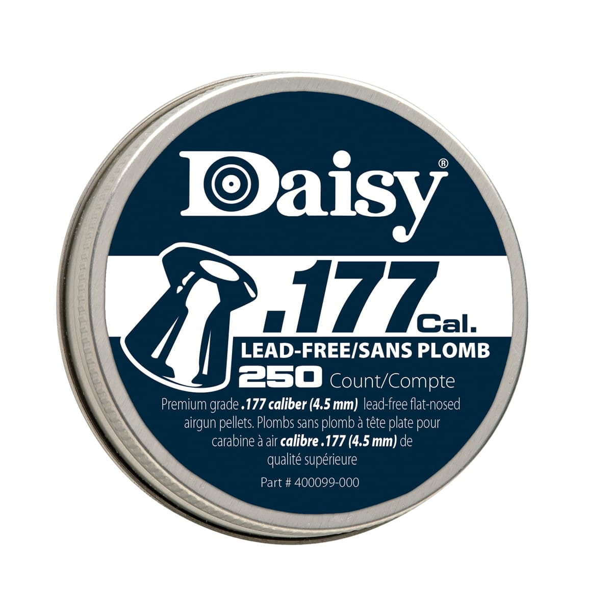 .177 Flat Lead Free Pellets Tin Of 250