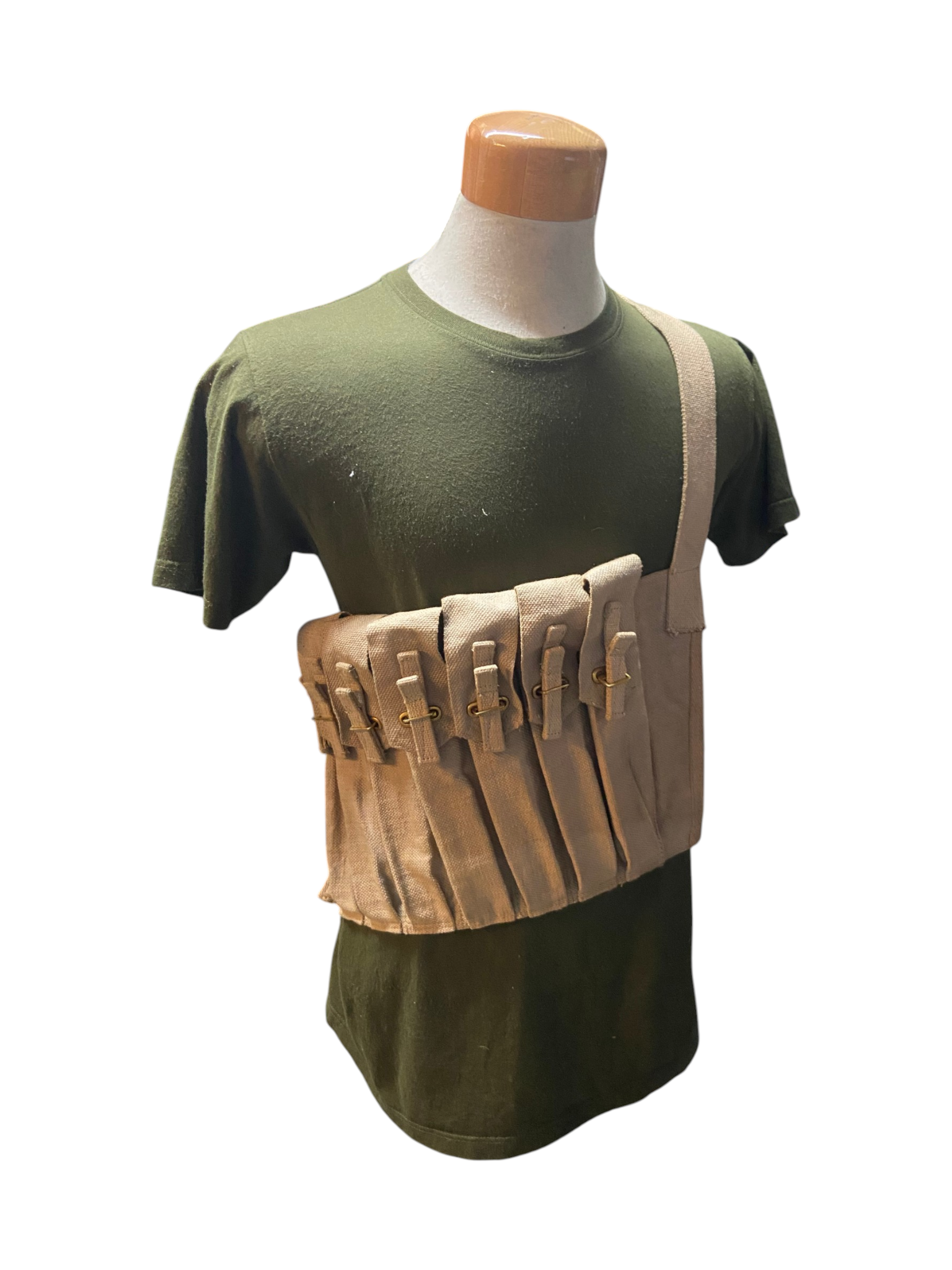 Reproduction WW2 British Army 7 Pocket Sten Magazine Bandolier