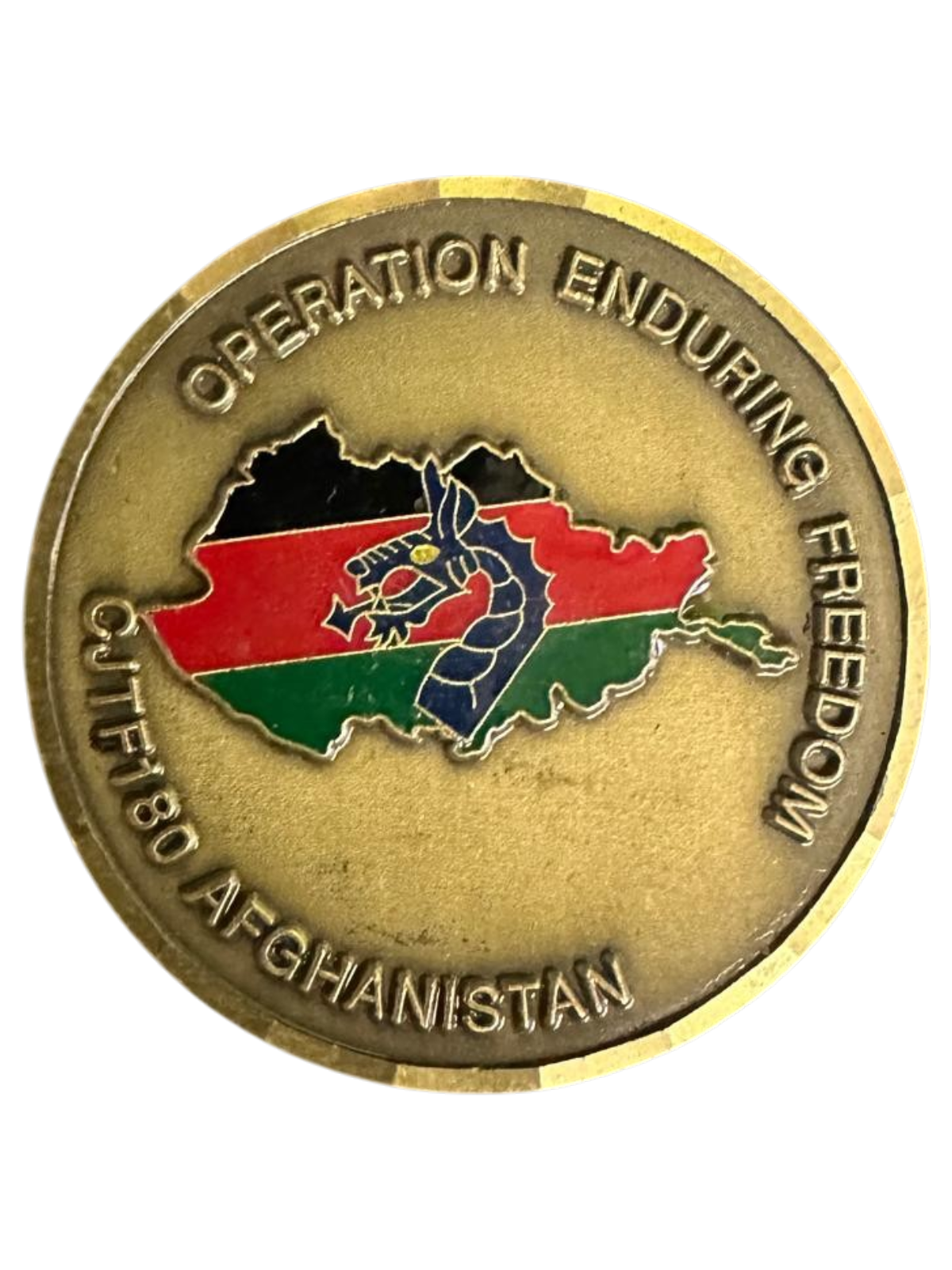 U.S. Armed Forces Afghanistan Operation Enduring Freedom CJTF180 Challenge Coin