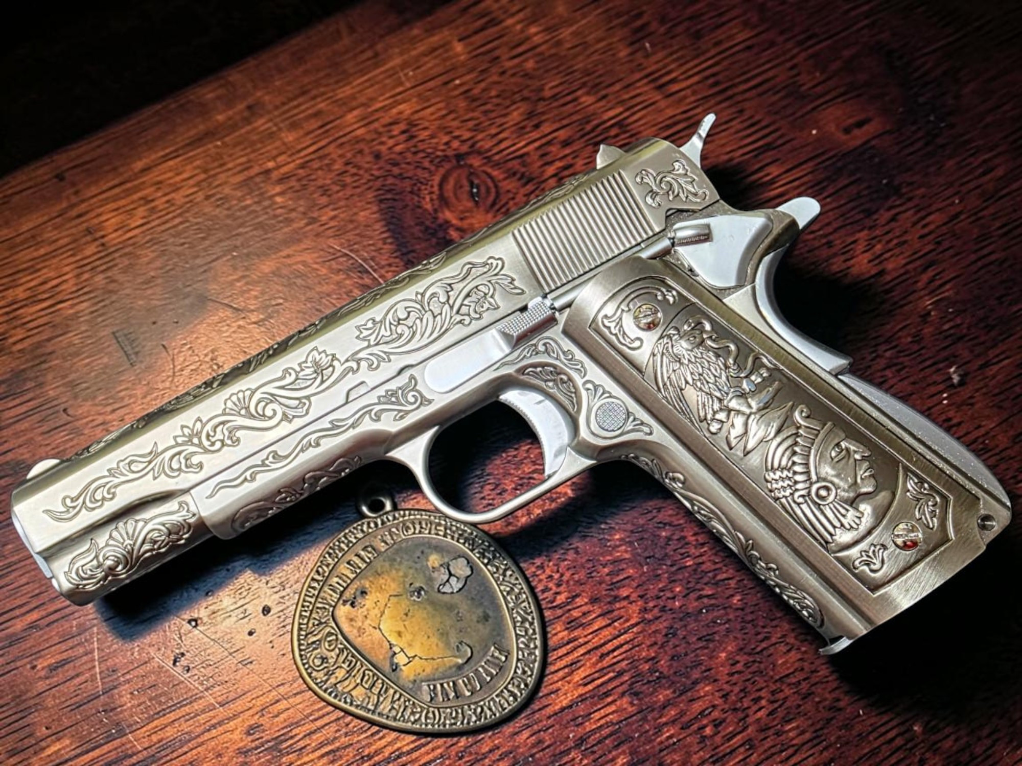 WE-Tech Filigree M1911A1 Gas Blowback Airsoft Pistol - USEDⓈ