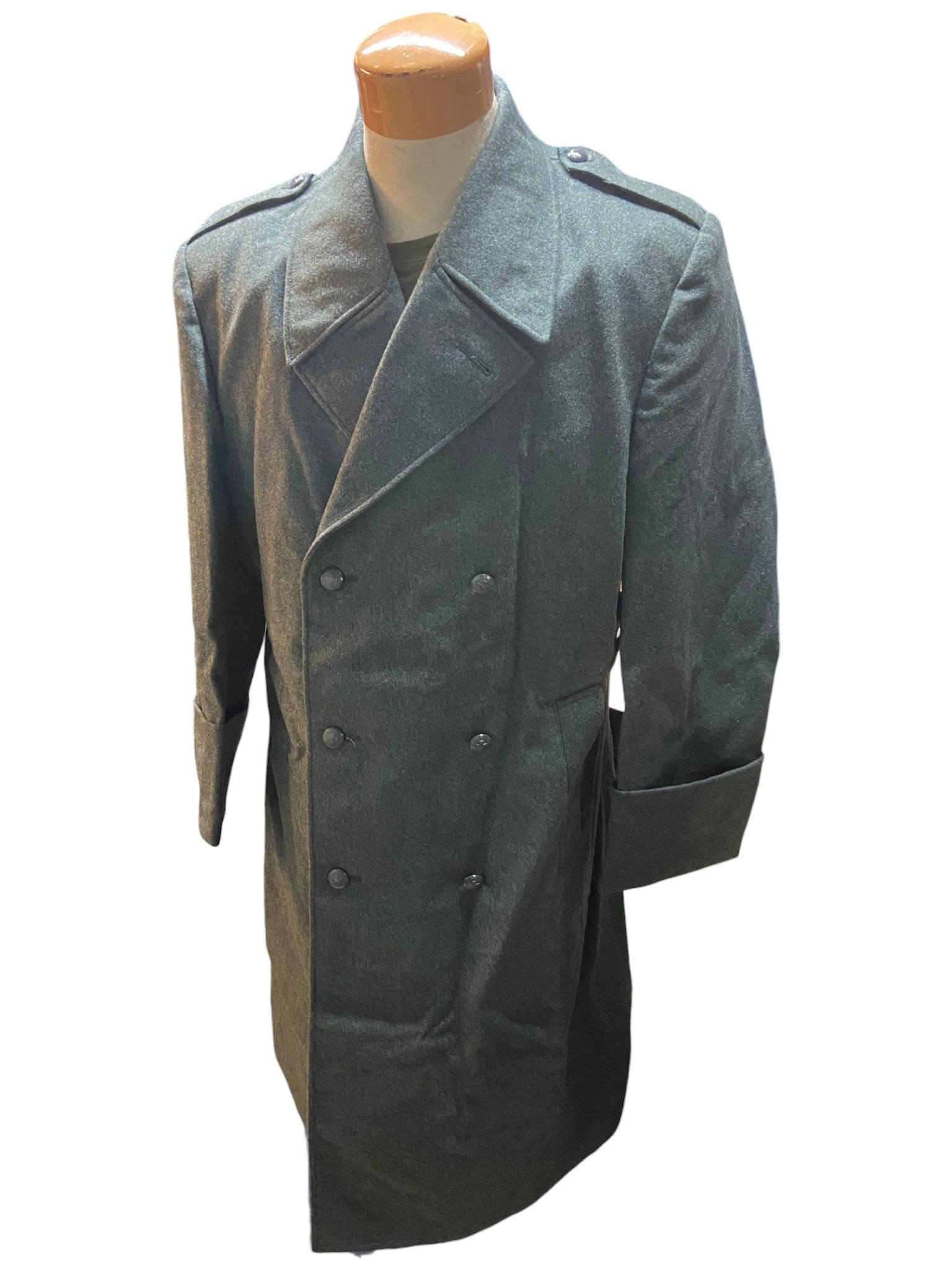 Swiss Armed Forces Wool Overcoat - Dated 1982