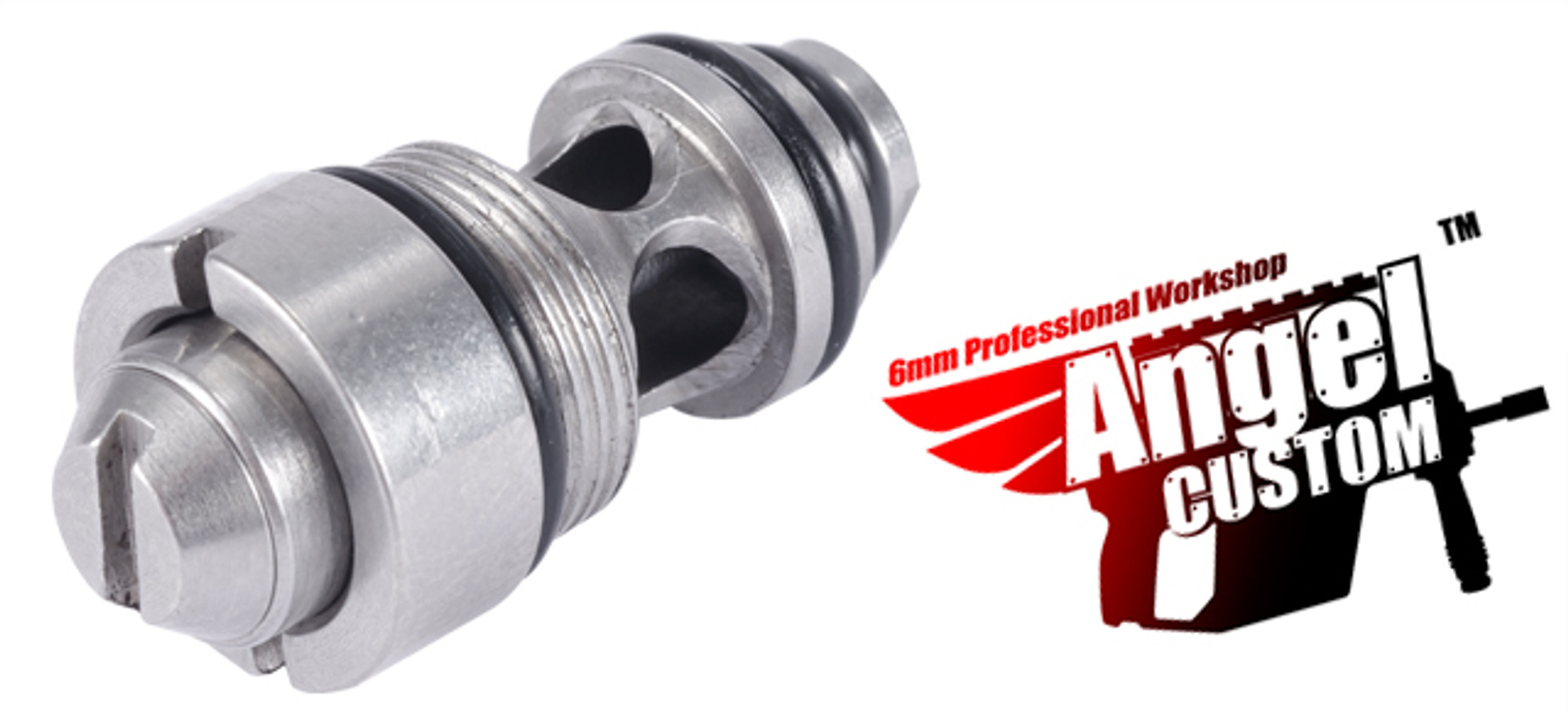 Angel Custom Stainless Steel CNC High Output Valve for Marui WE KJW HFC M9 Airsoft Gas Blowback GBB Series