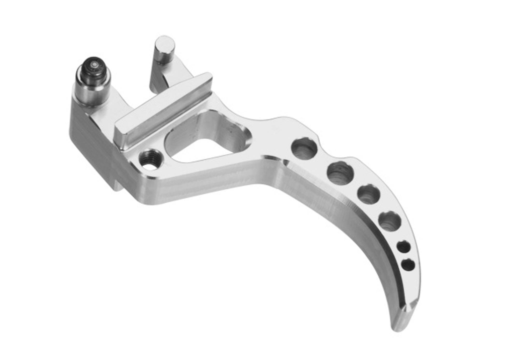 SPEED Airsoft Standard curved Trigger for AKs - Silver