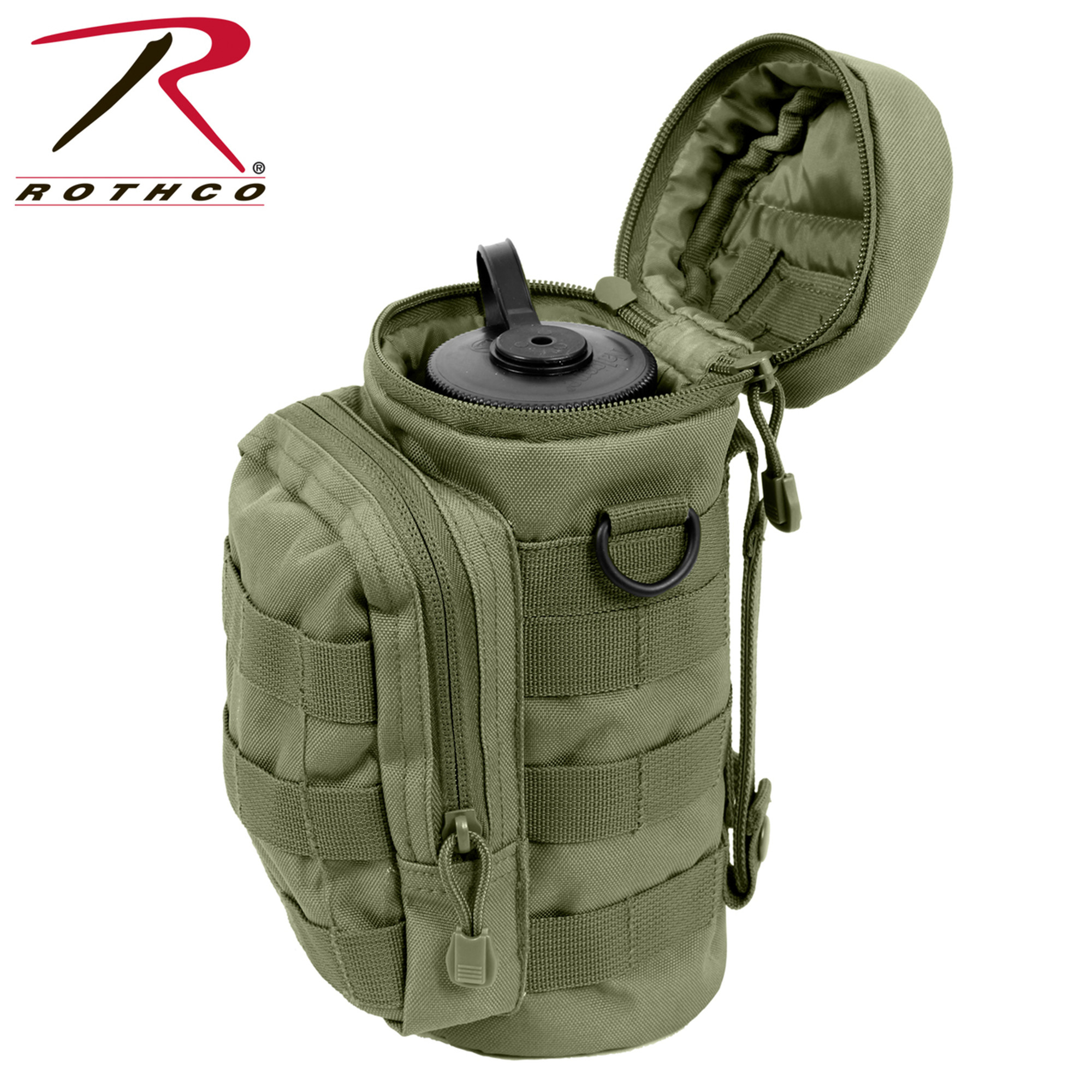 Rothco MOLLE Compatible Water Bottle Pouch - Olive Drab