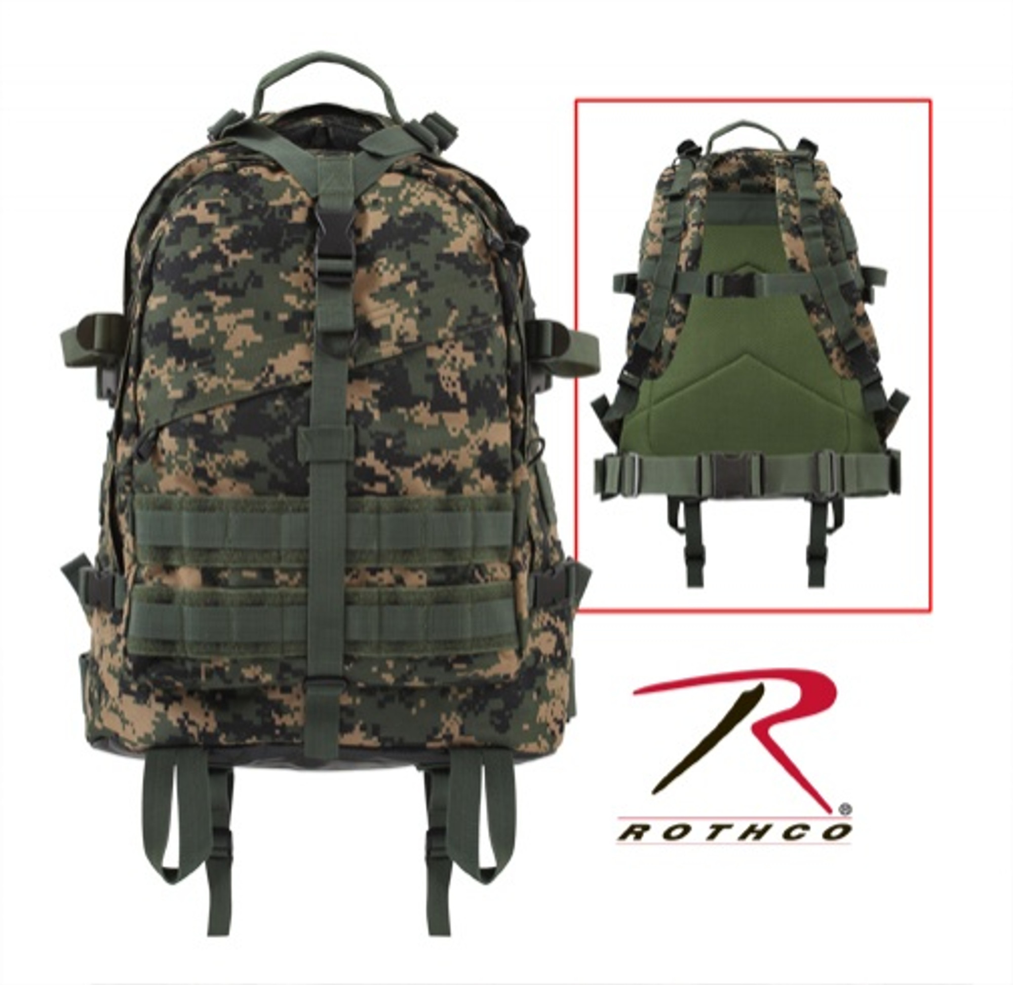 Rothco Large Camo Transport Pack - Woodland Digital