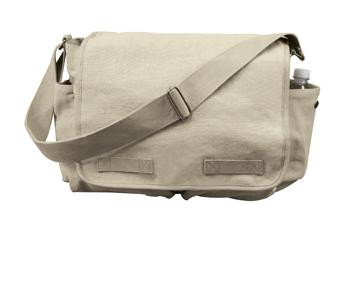 Rothco Vintage Washed Canvas Messenger Bag - Khaki