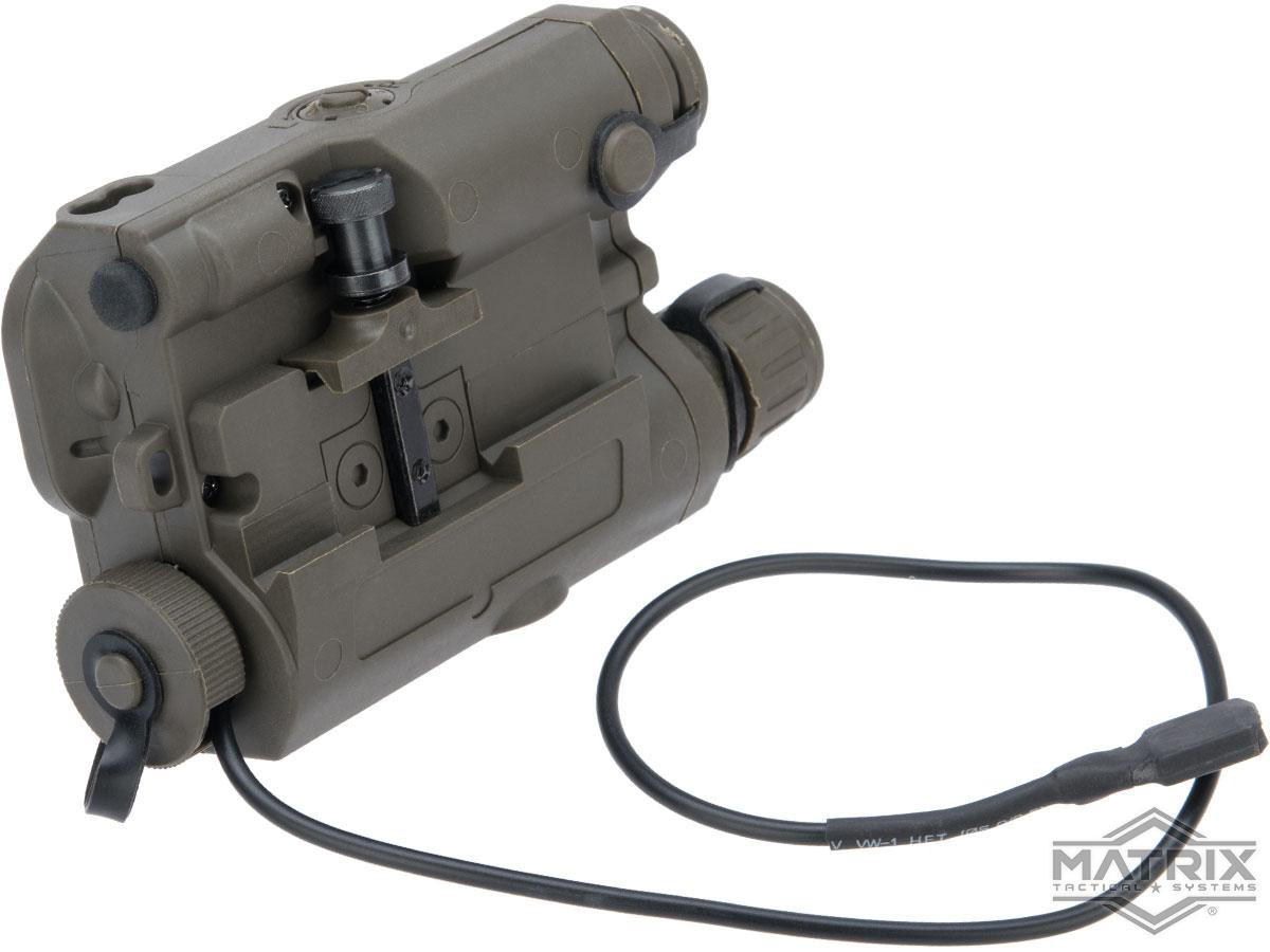 Matrix Airsoft PEQ15 Battery Box w/ Laser System Red Laser Hero Outdoors