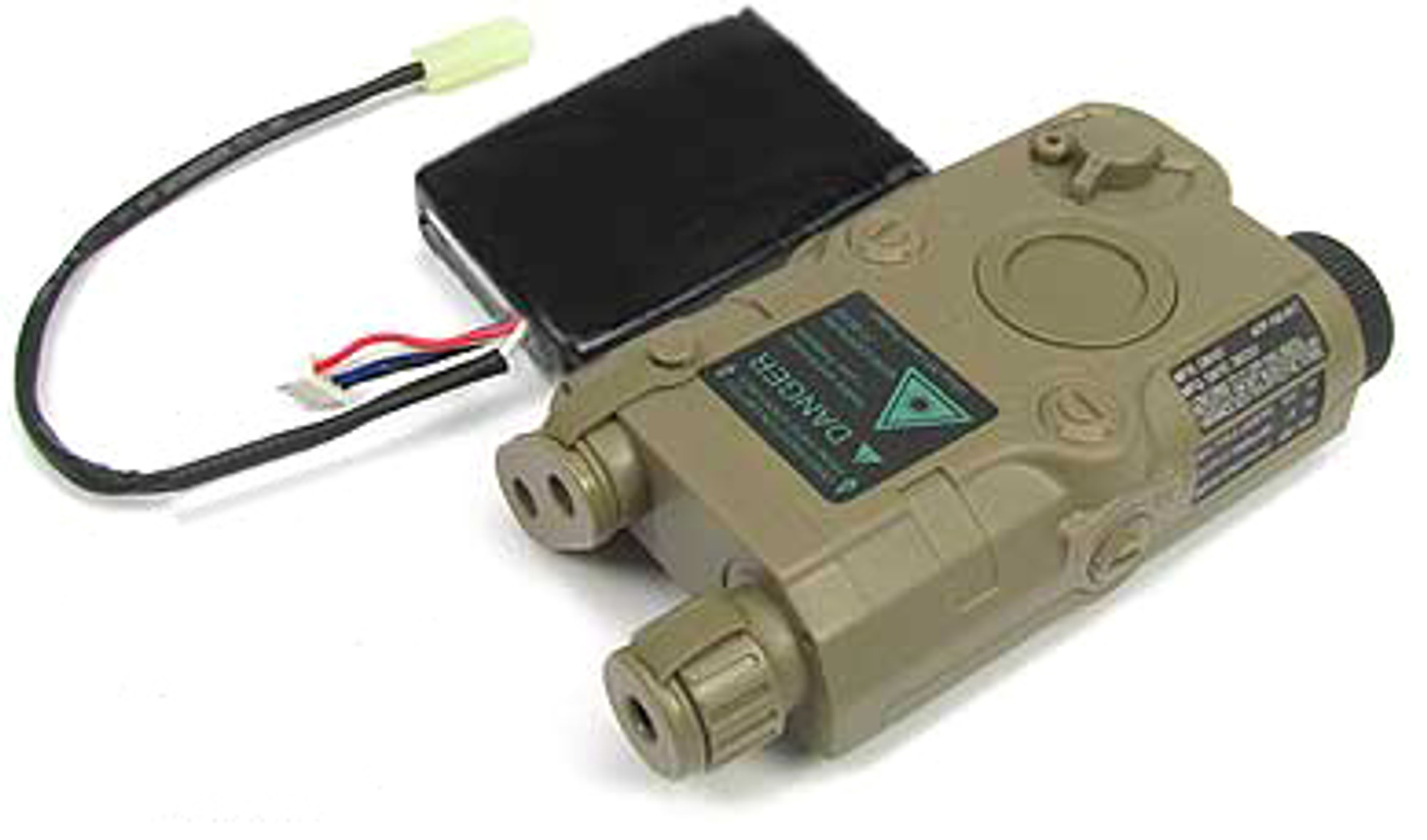 Matrix ANPEQ-15 Case w 11.1V Lipoly Battery & Laser Sight (Desert)