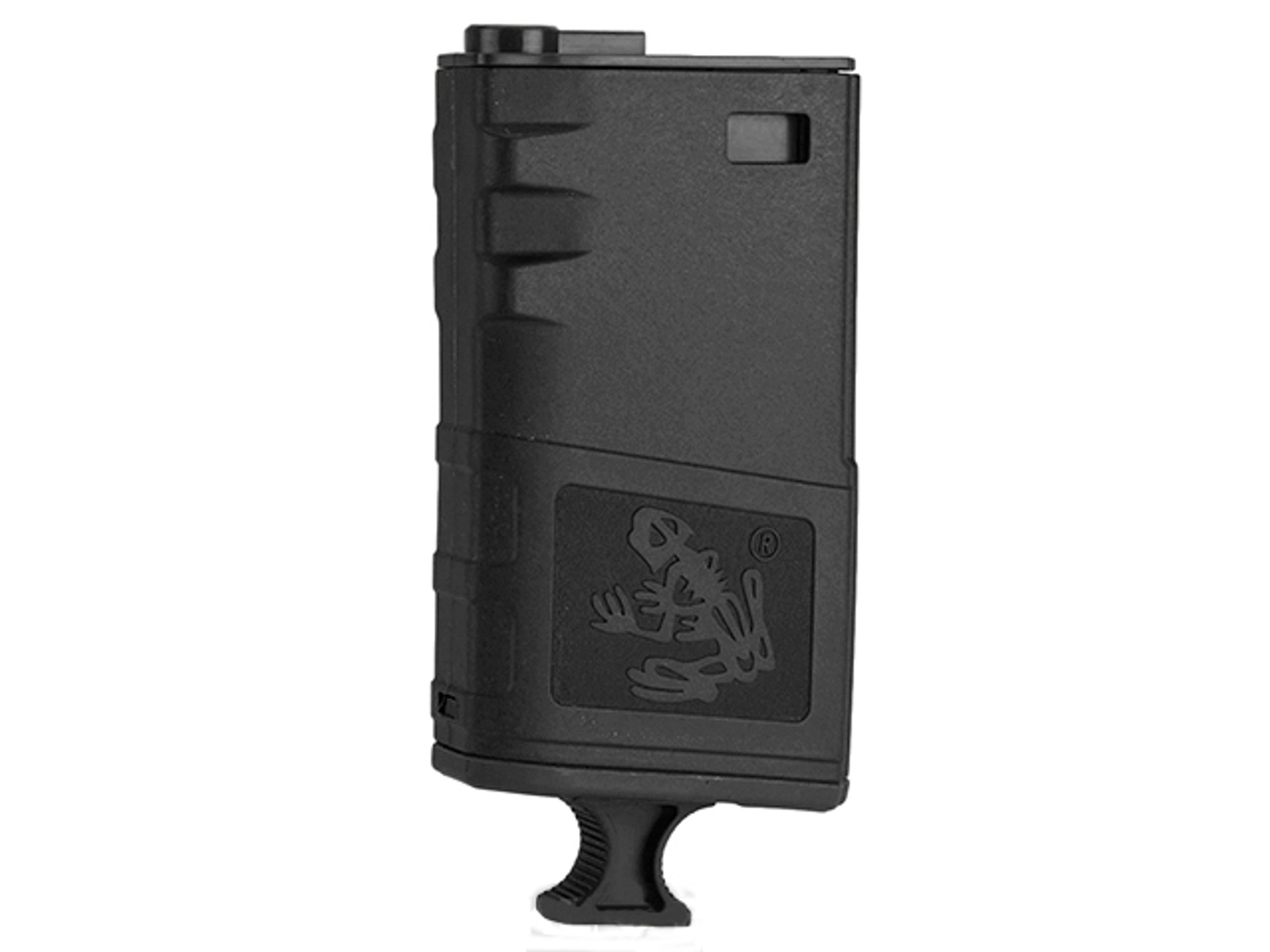 G&P 140rd Short Handled Skull Frog Hi-Cap Magazine for M4 / M16 Series Airsoft AEG Rifles - One / Black