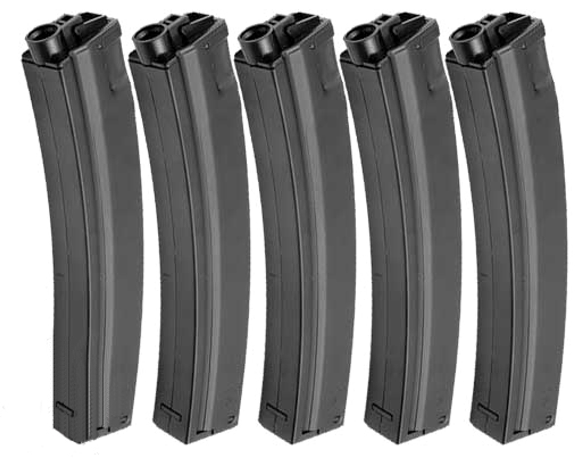 Matrix 260 Round Hicap Full Metal Magazine for MP5 / MOD5 Series Airsoft AEG (Package: Set of 5)