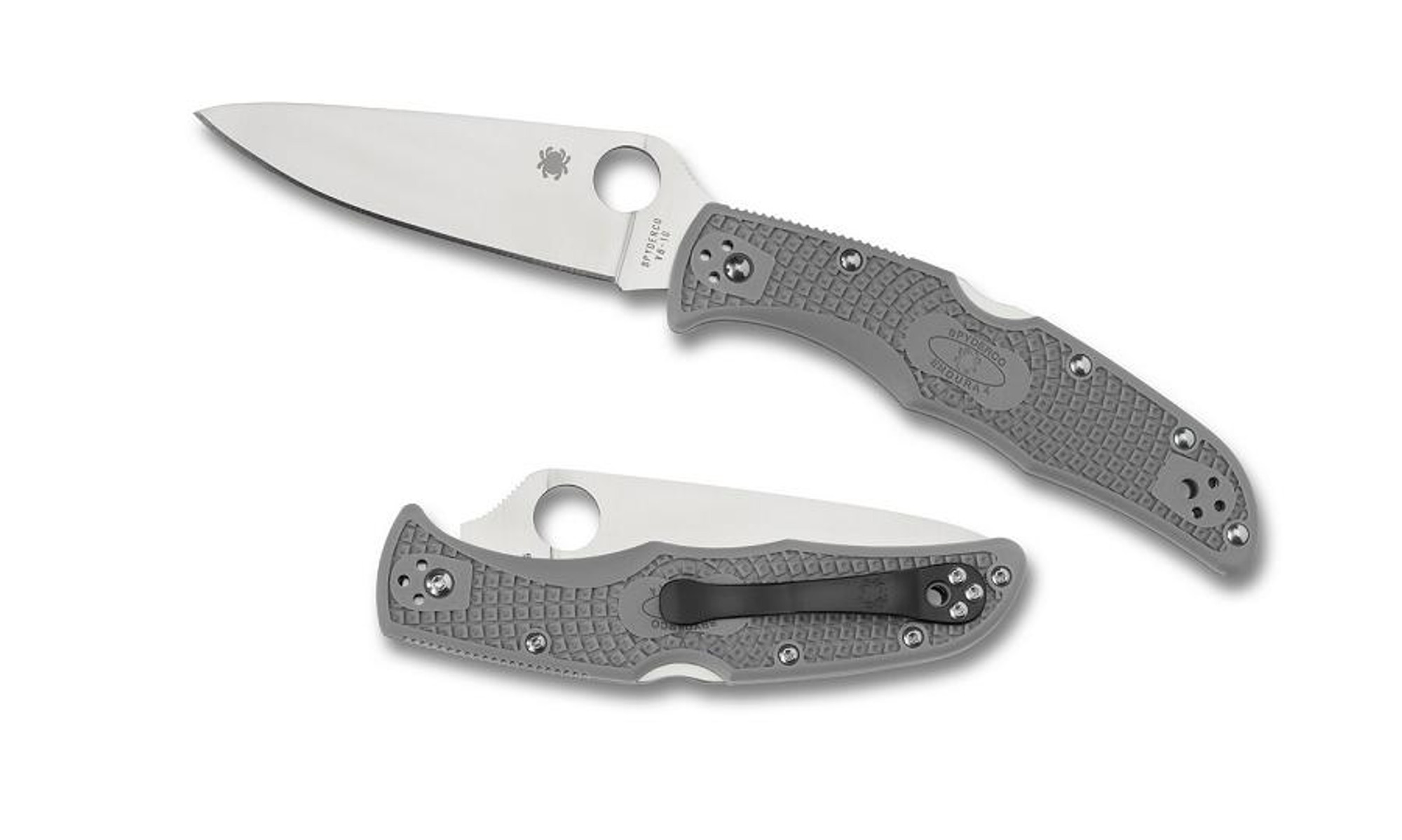 Spyderco C10FPGY Endura 4 Gray FRN Handle FFG Plain Edge