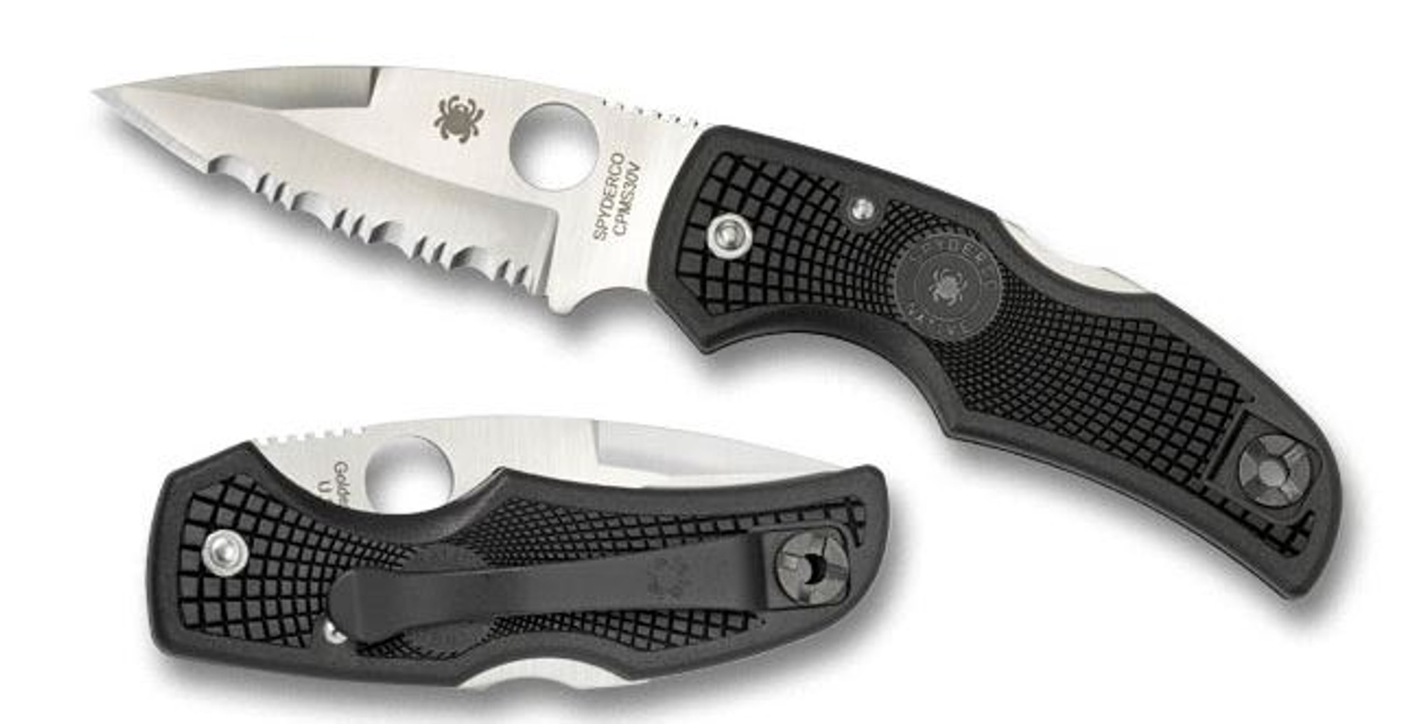 Spyderco C41PSBK Native Serrated Edge