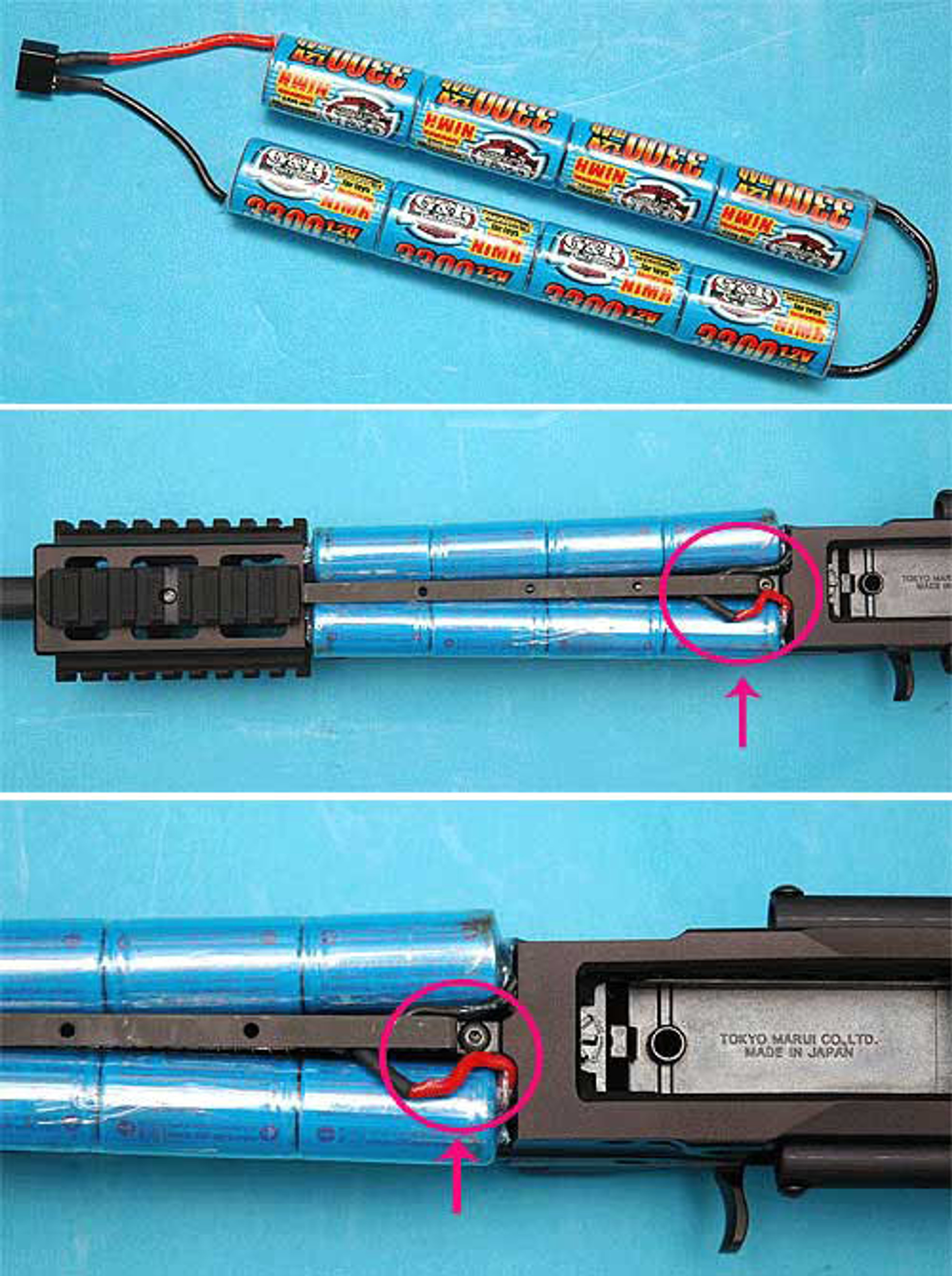 G&P 9.6v 3300mAh Battery (Ni-MH) for EBR Series Airsoft AEG