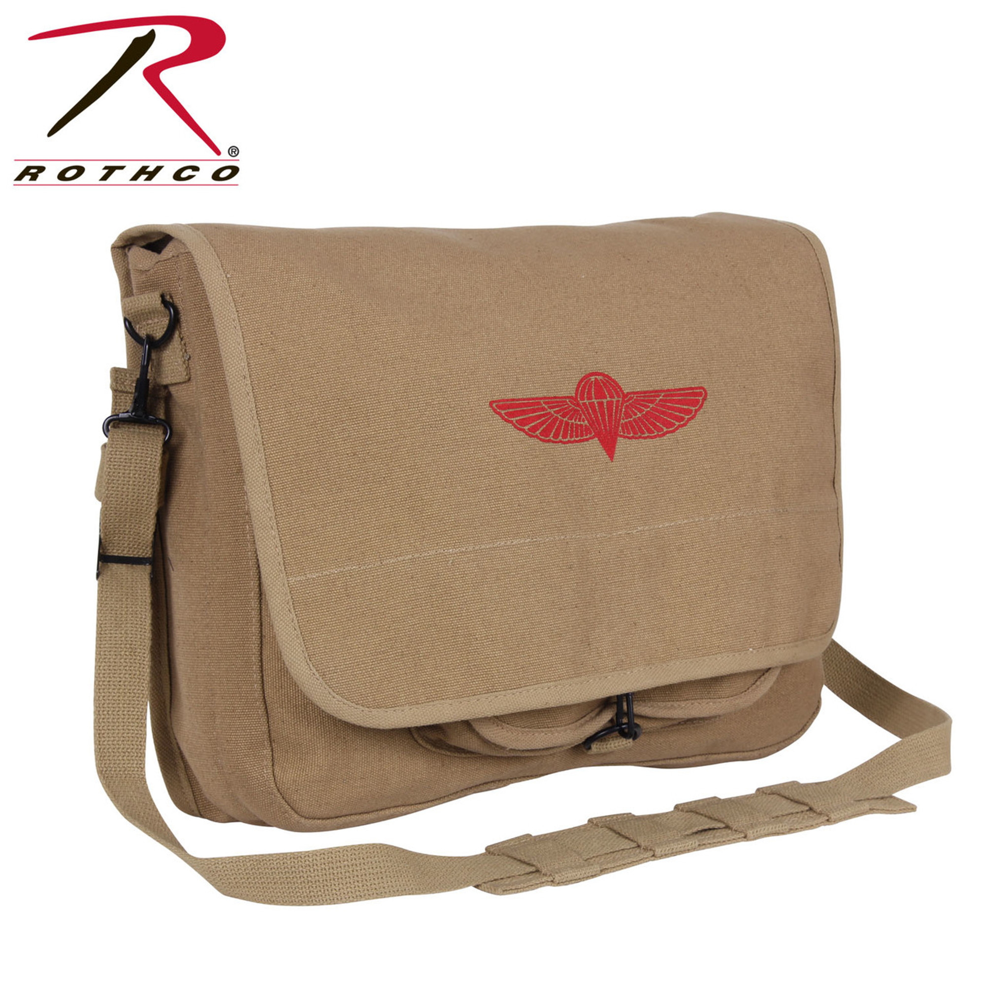 Rothco Canvas Israeli Paratrooper Bag - Khaki