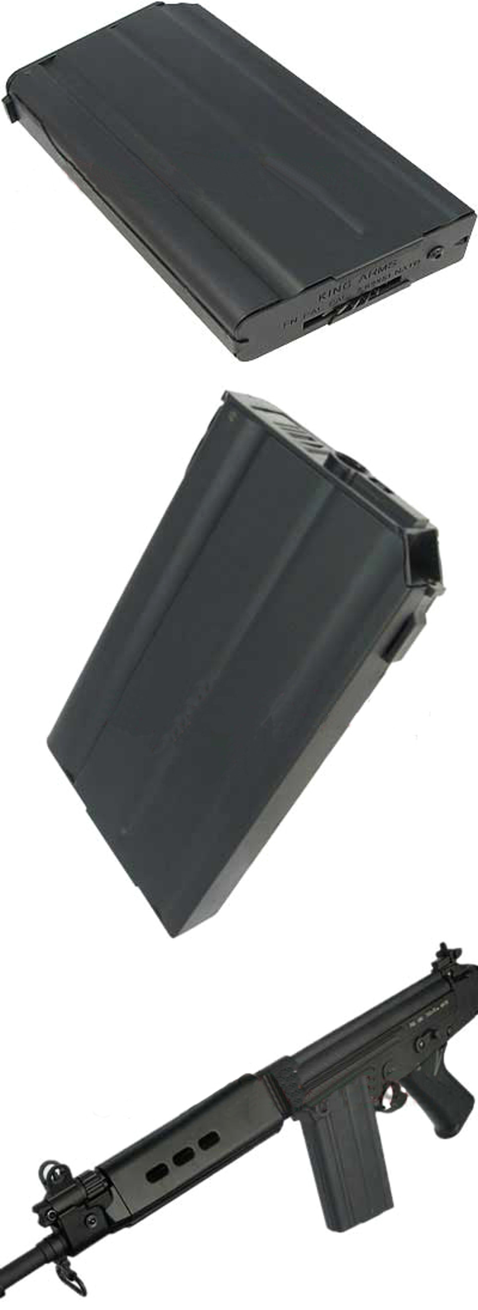 King Arms 550rd Hicap Magazine for FAL Series Airsoft AEG