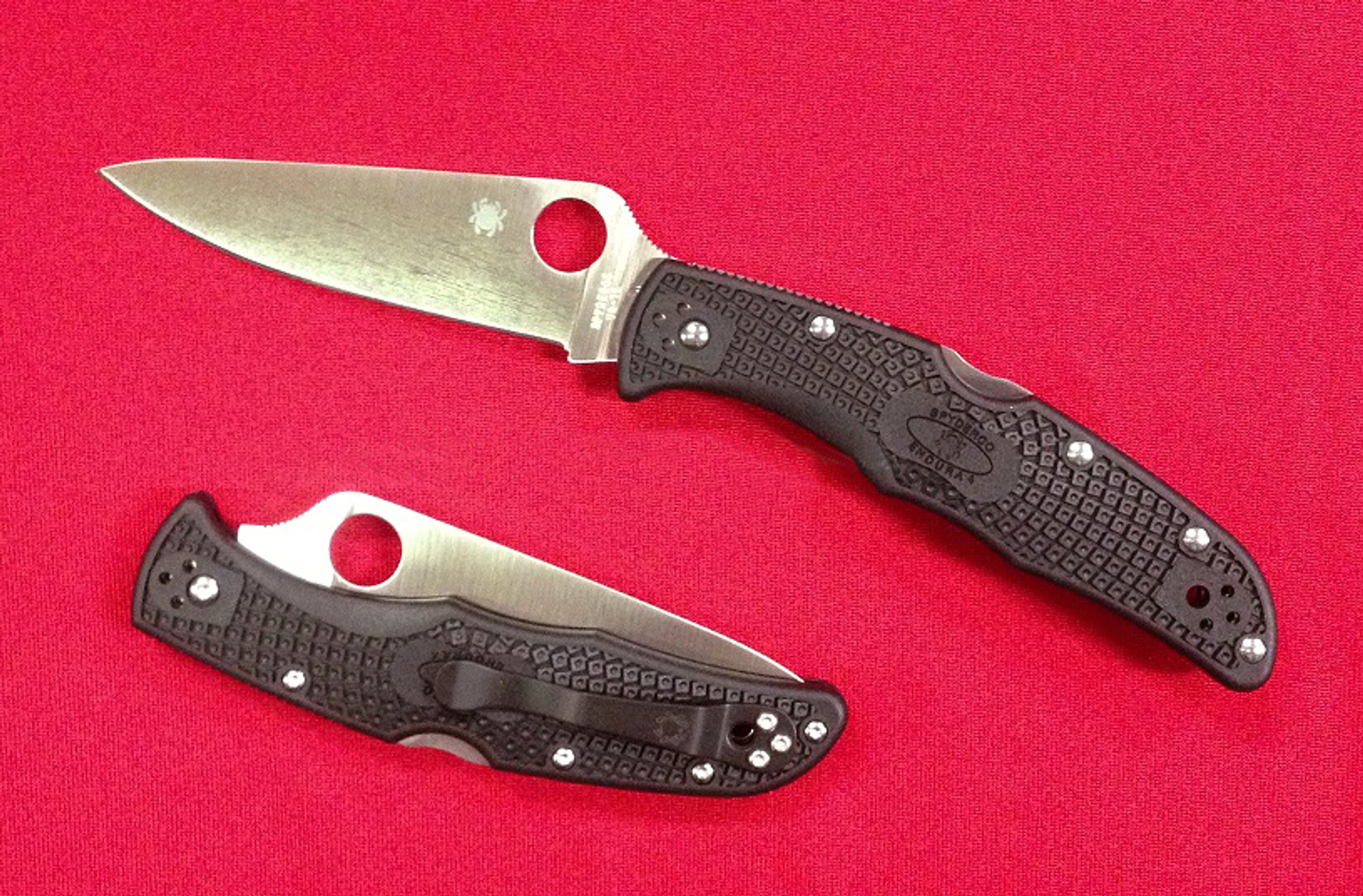 Spyderco C10FPBK Endura Flat Ground - Black FRN Handle