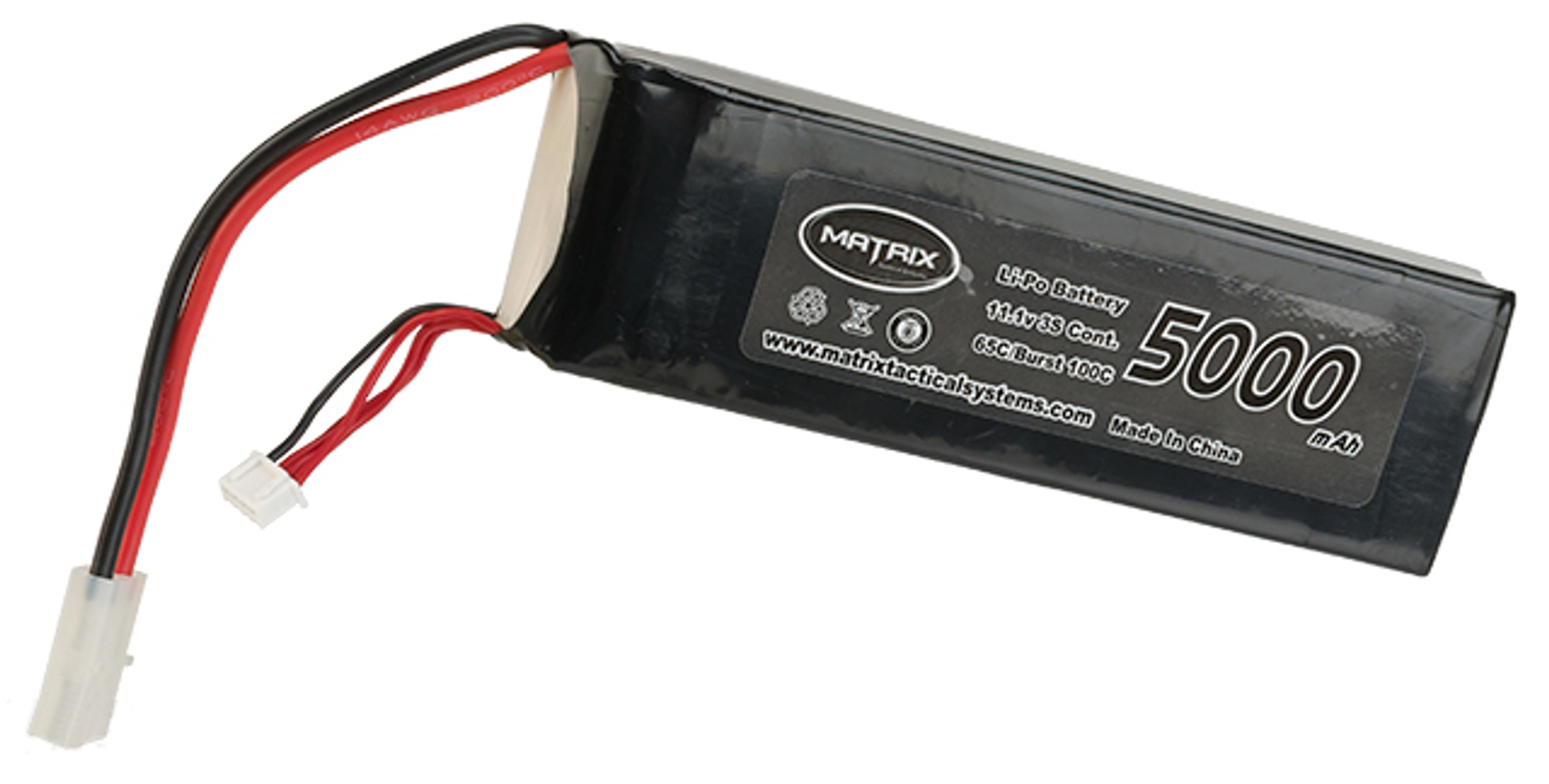 Matrix 11.1V 5000mAh 65C "Purpose Built" LiPo Battery - Large Tamiya